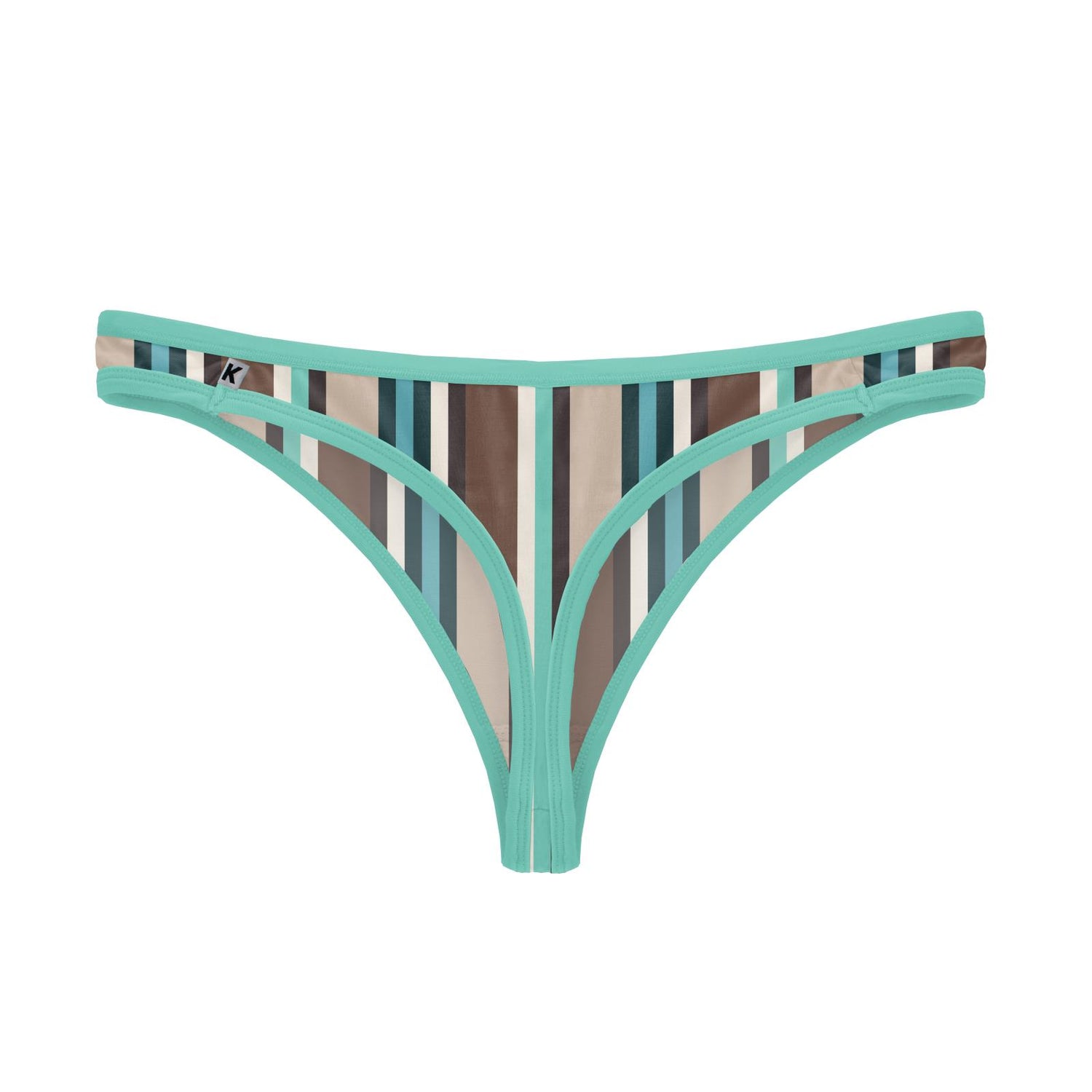 Women's Print Classic Thong in Dad's Tie Stripe