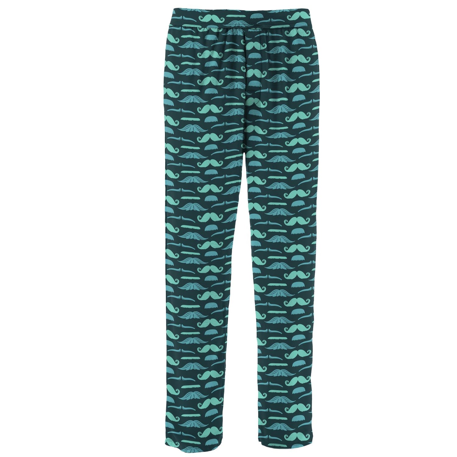 Men's Print Pajama Pants in Pine Moustaches