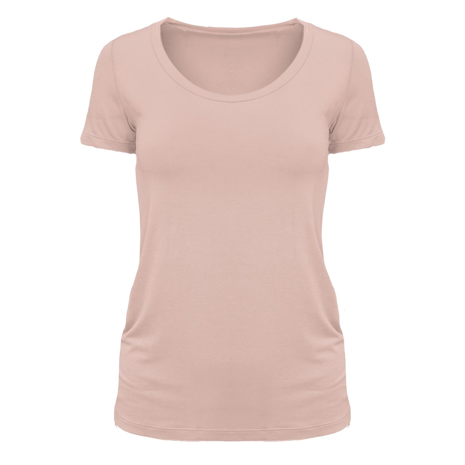 Women's Short Sleeve Scoop Neck Tee in Peach Blossom