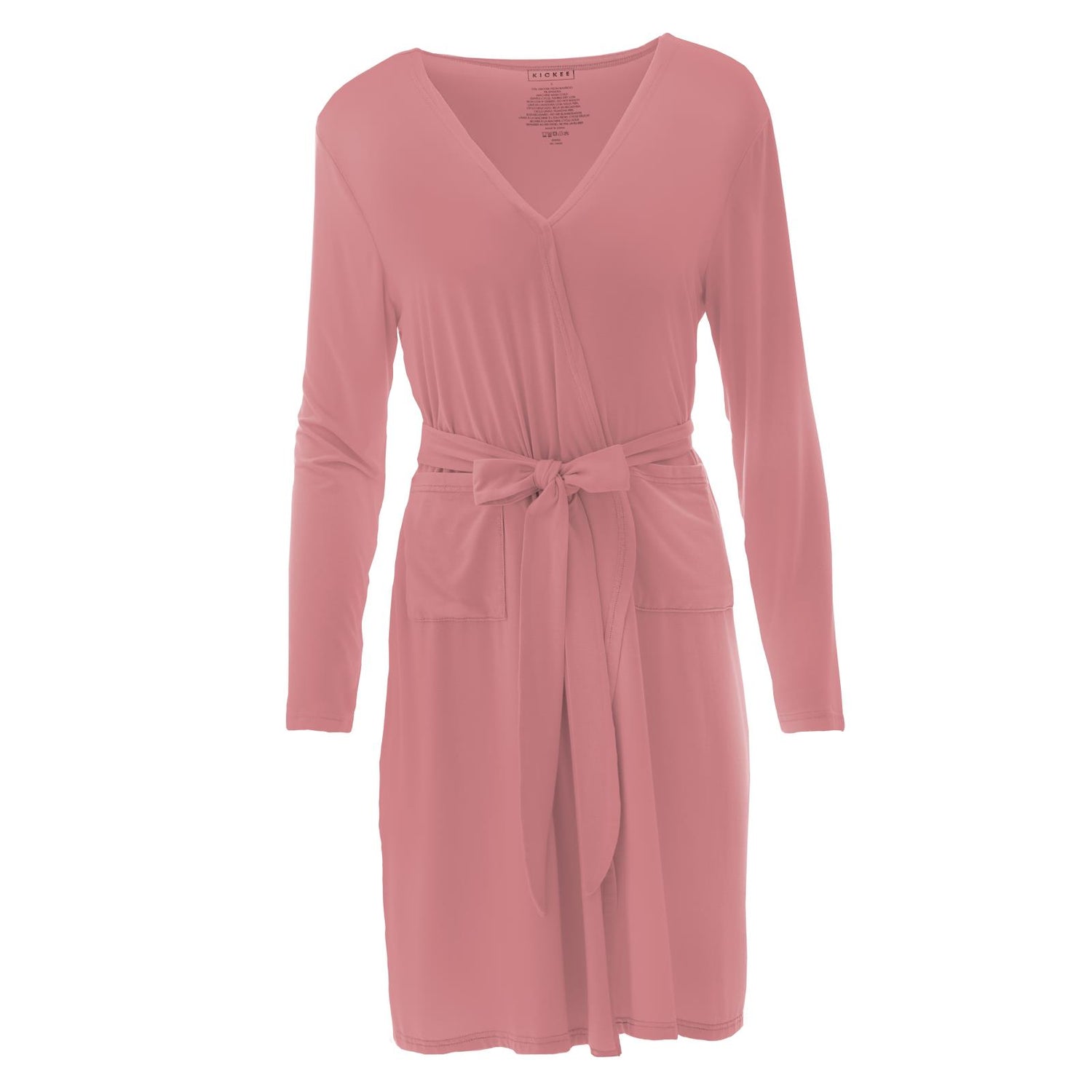 Women's Mid Length Lounge Robe in Desert Rose