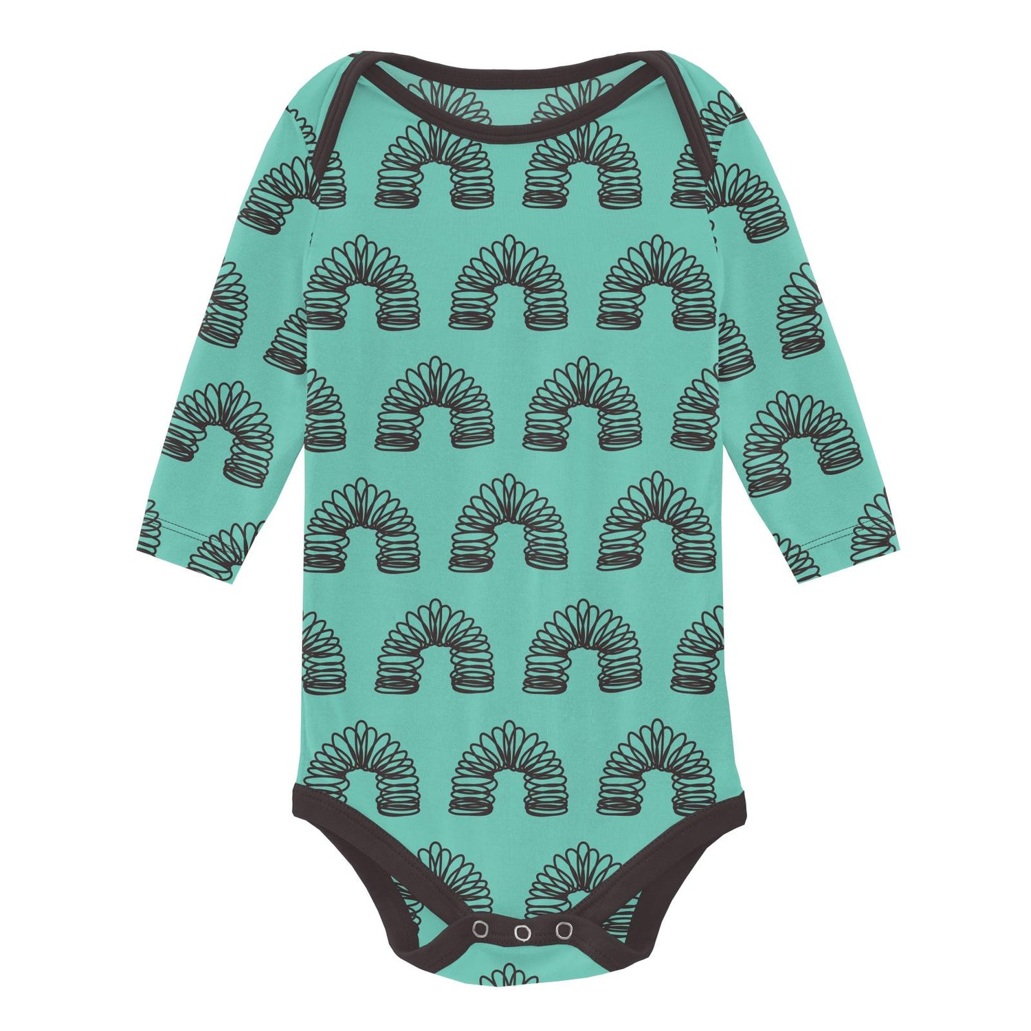 Print Long Sleeve One Piece in Glass Spring Toy