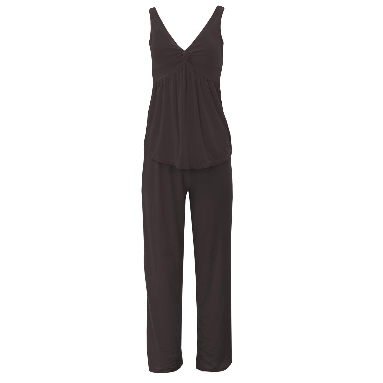 Women's Twist Tank and Pajama Pants Set in Midnight