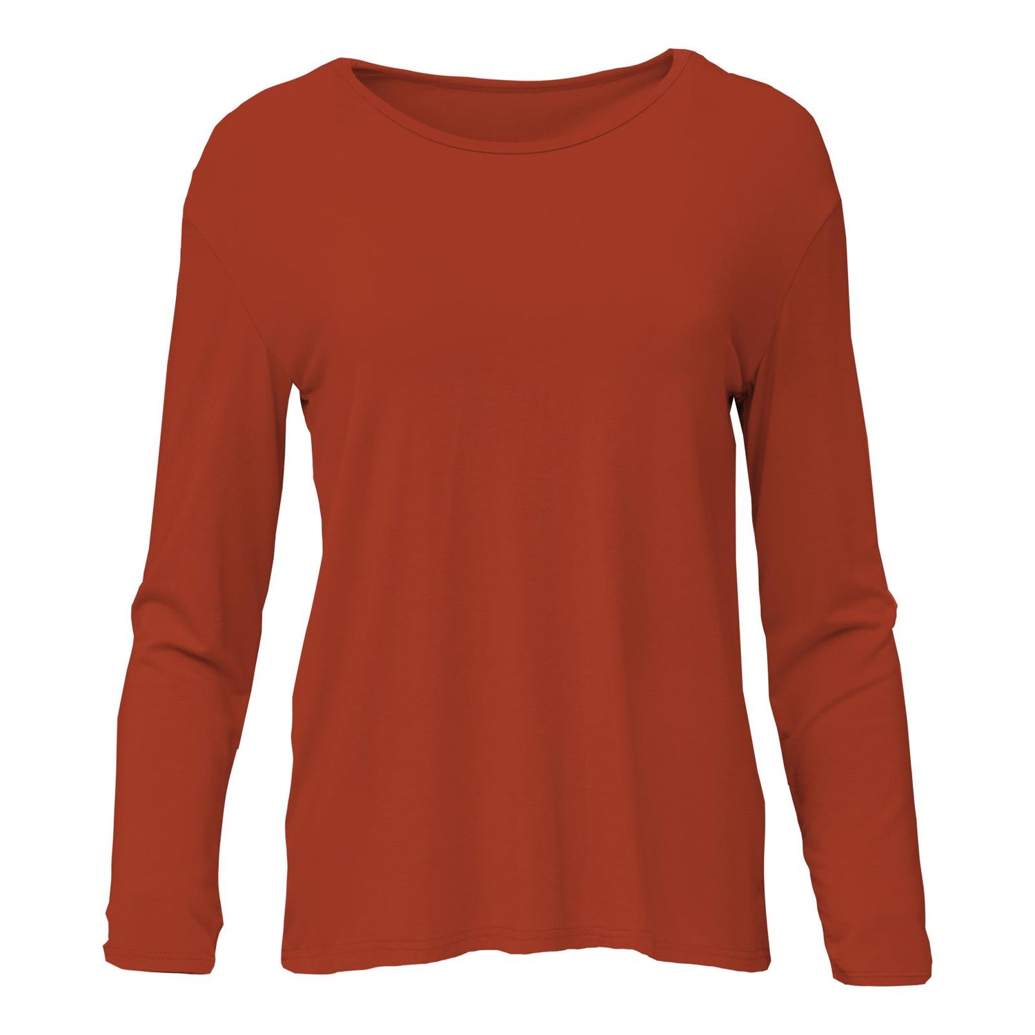 Women's Long Sleeve Butterfly Open-Back Top in Red Tea