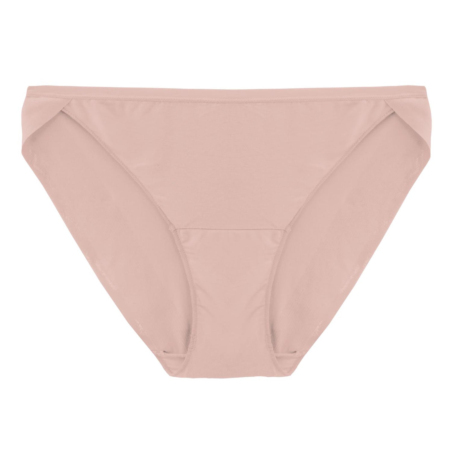 Women's Solid Bikini Brief in Peach Blossom