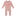 Print Coverall with Snaps in Peach Blossom Lace