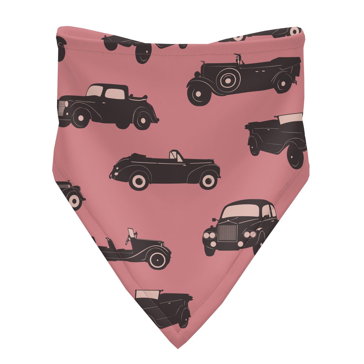 Print Bandana Bib in Desert Rose Vintage Cars