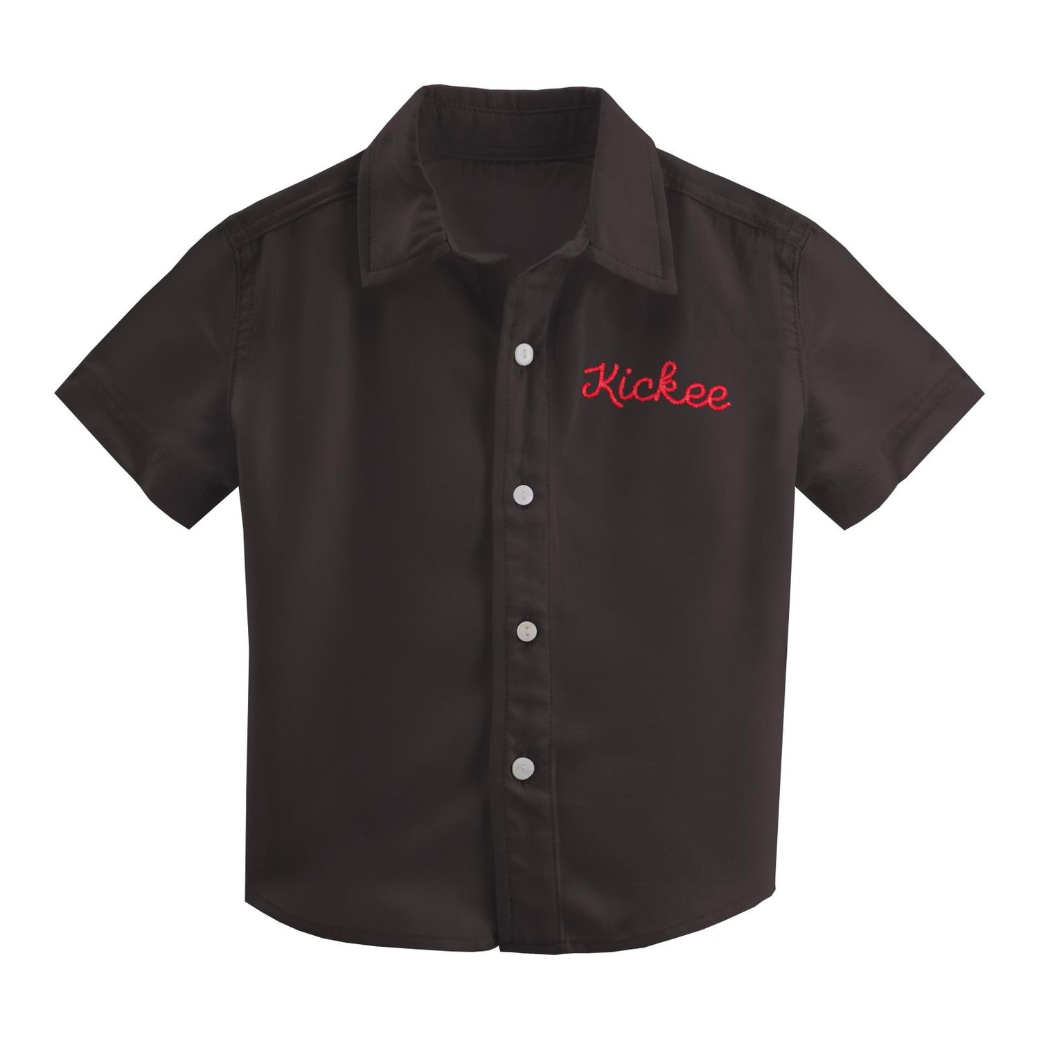 Woven Bowling Shirt in Midnight Bowling