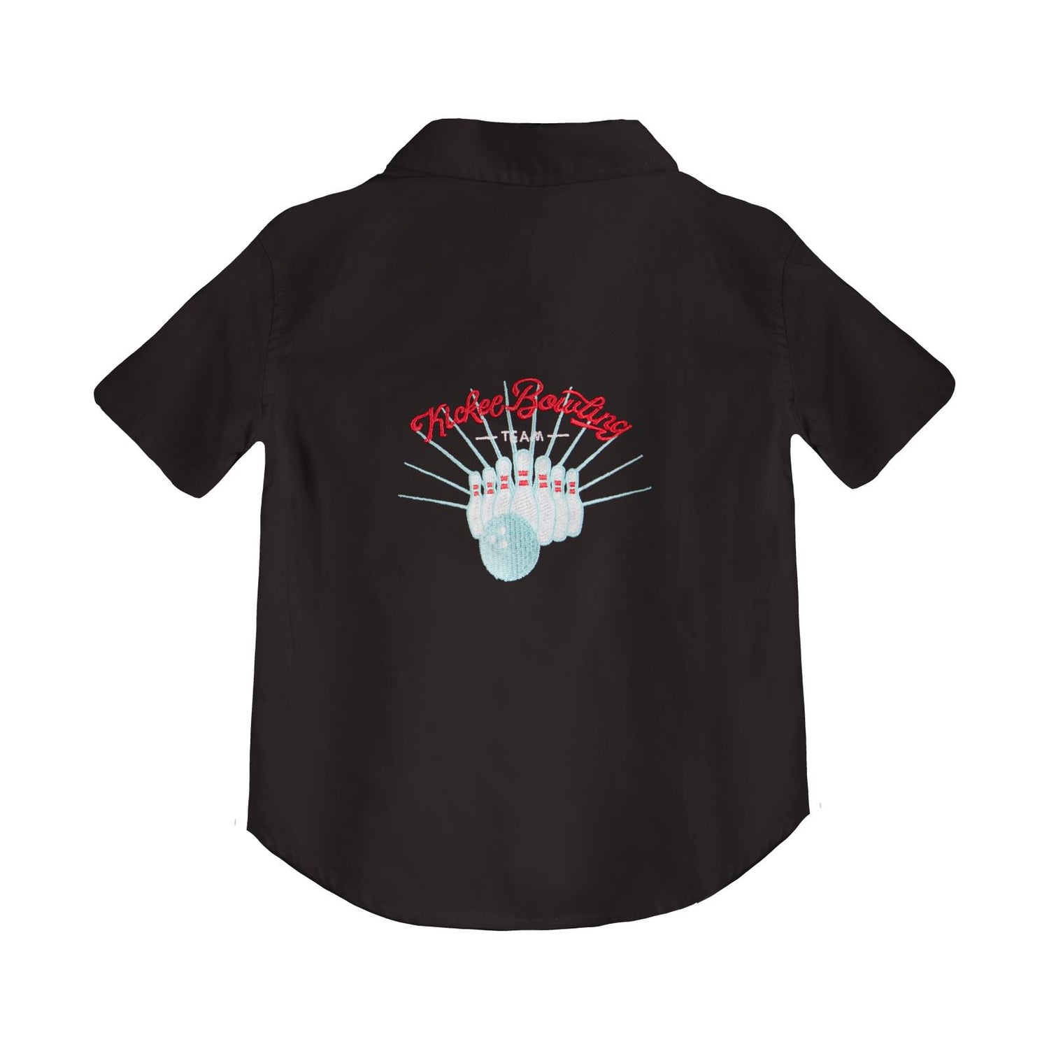 Woven Bowling Shirt in Midnight Bowling