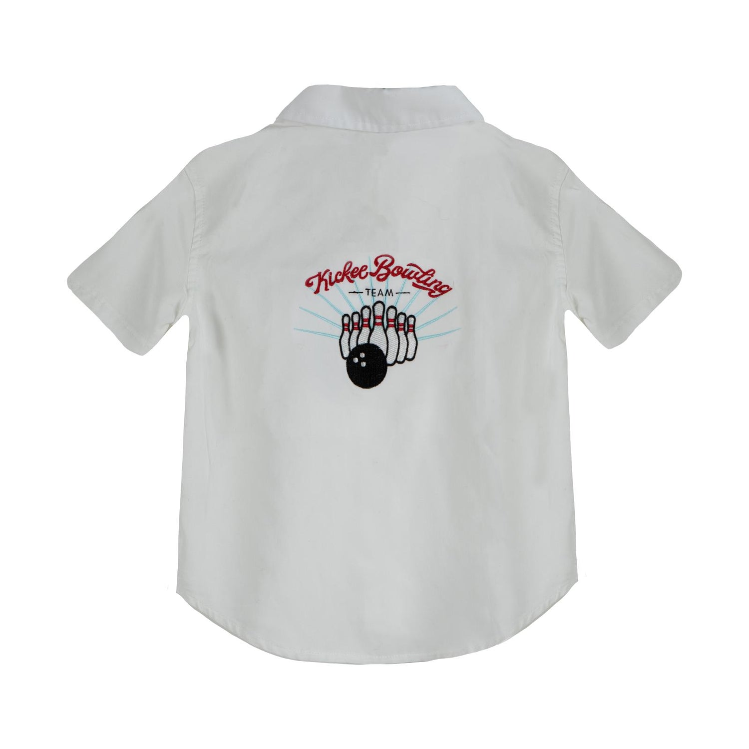 Woven Bowling Shirt in Natural/Balloon Bowling