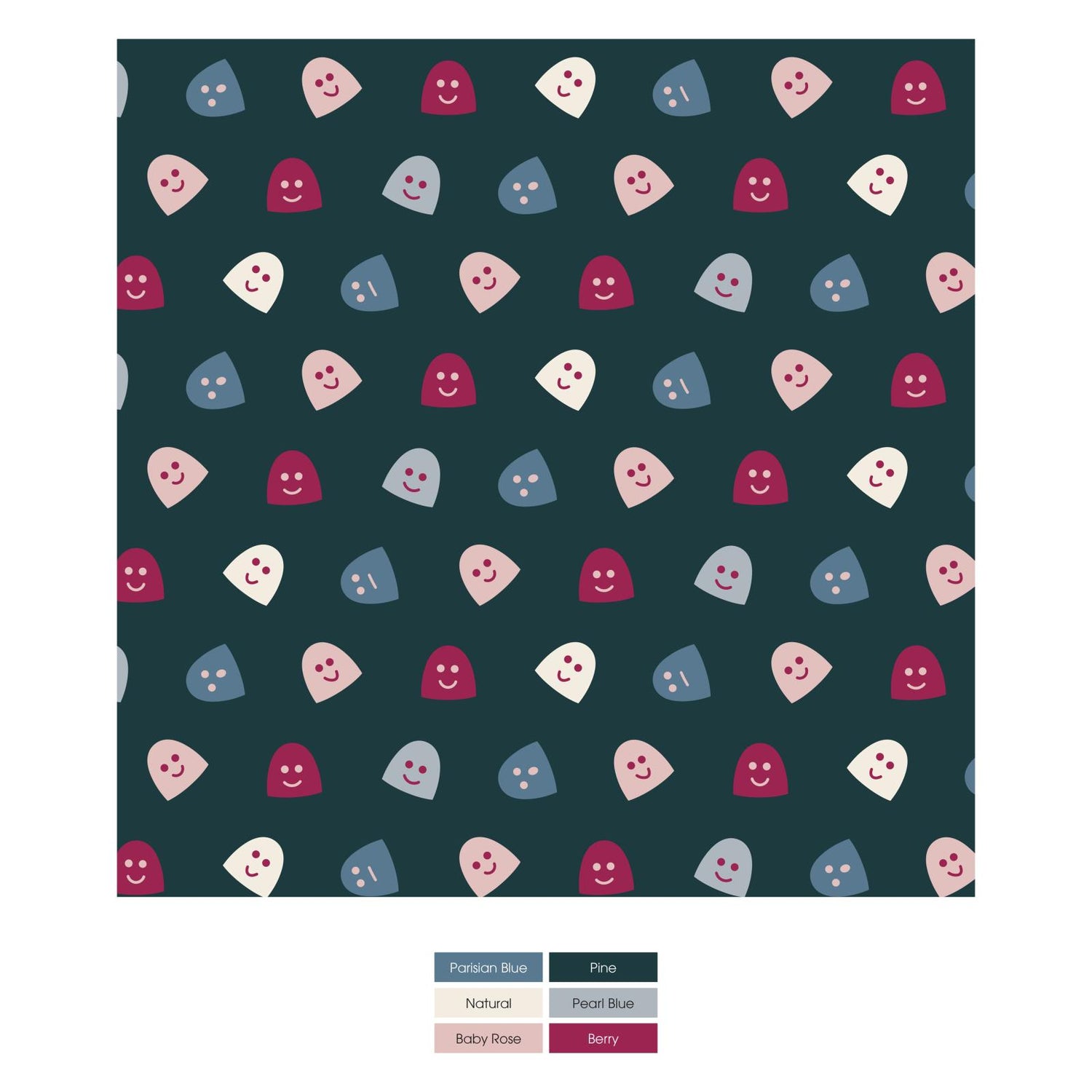 Print Coverall with 2 Way Zipper in Pine Happy Gumdrops