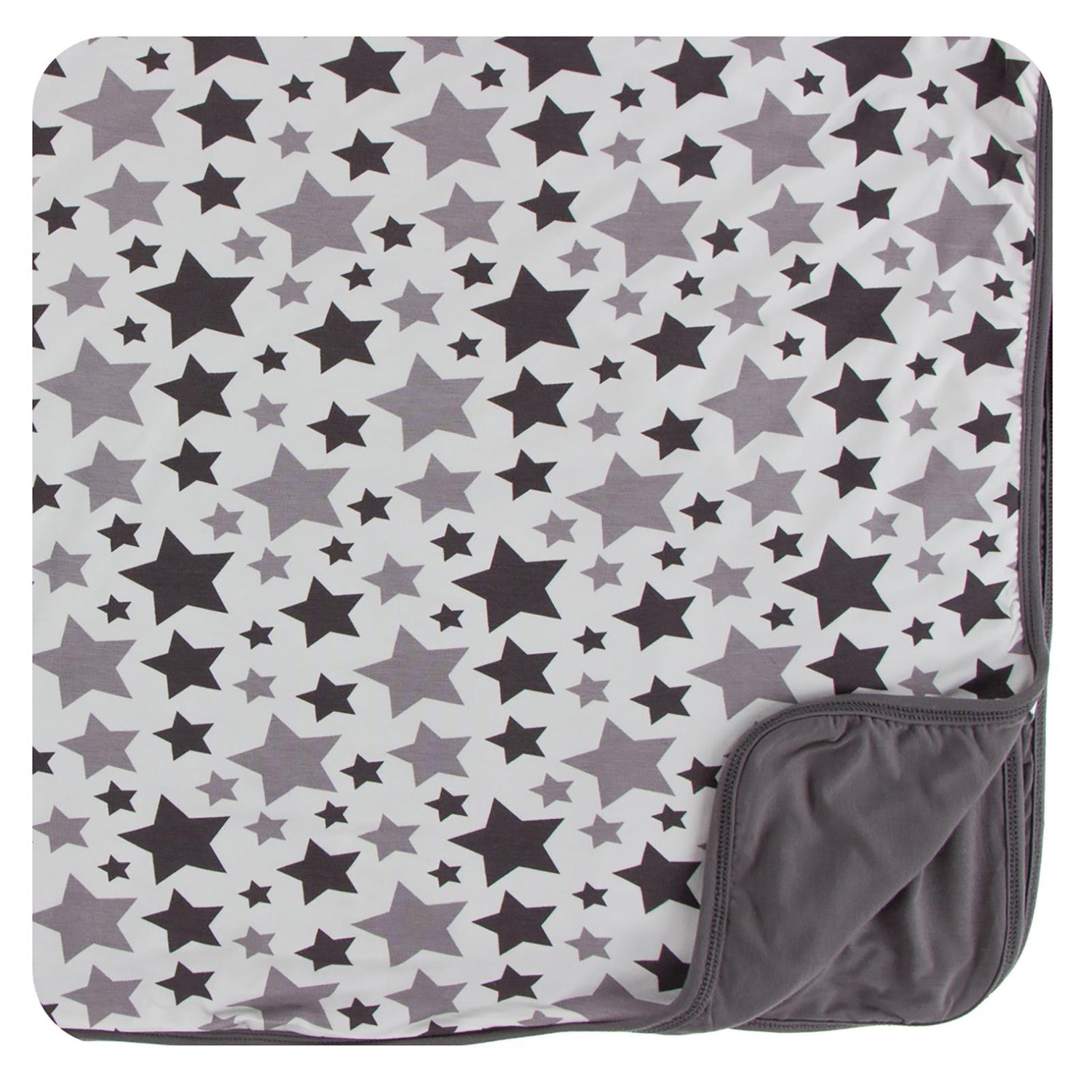 Print Toddler Blanket in Feather/Rain Stars