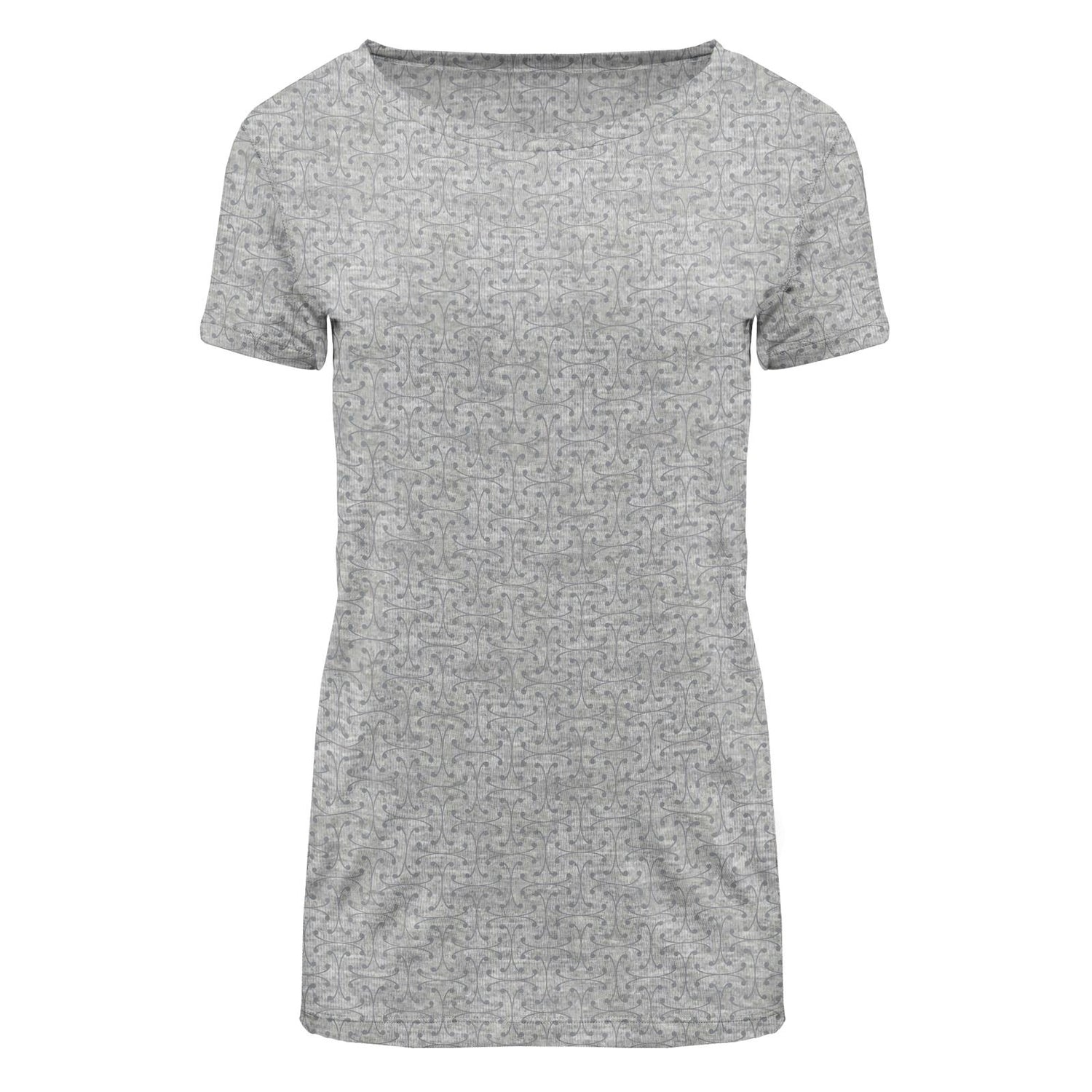 Women's Print Short Sleeve Relaxed Tee in Road Trip Lattice