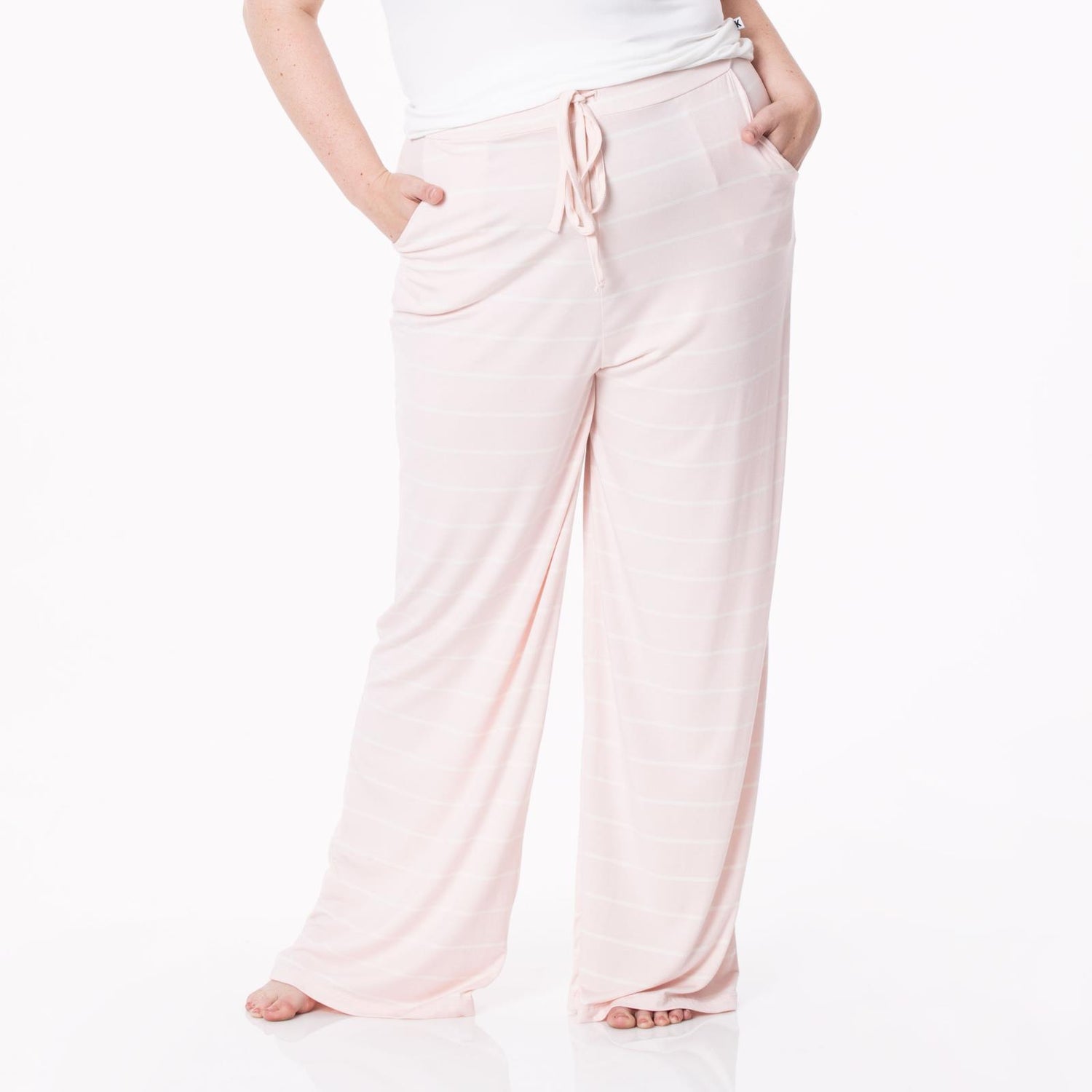 Women's Print Lounge Pants in Macaroon Road Trip Stripe