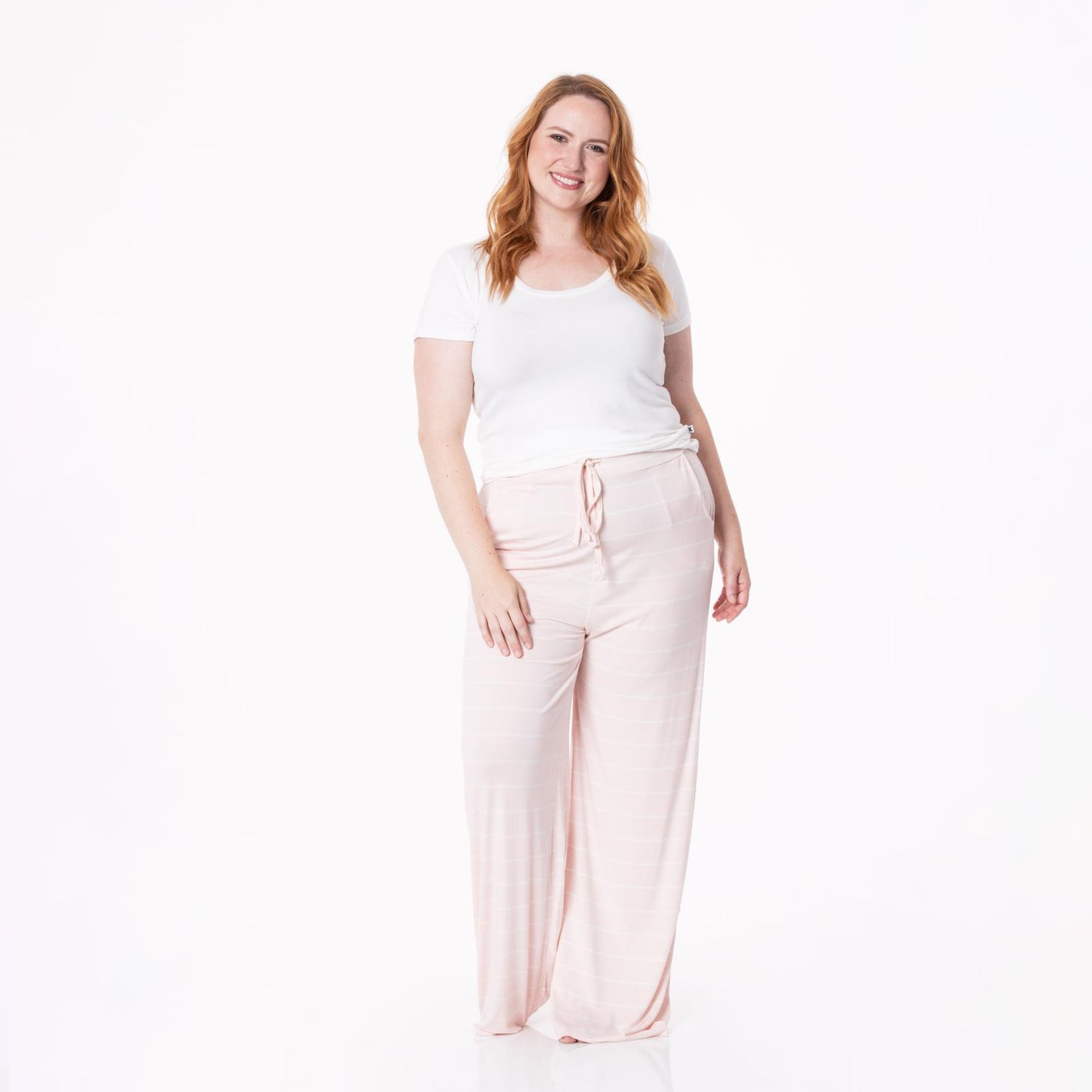 Women's Print Lounge Pants in Macaroon Road Trip Stripe