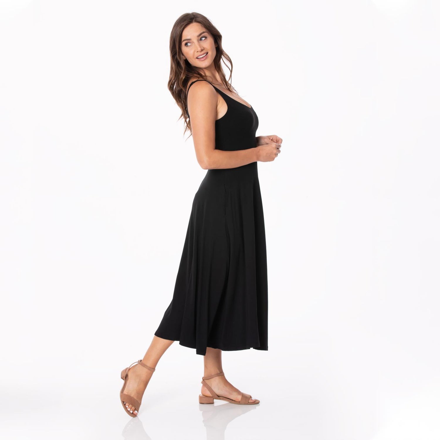 Women's Boardwalk Dress with Luxe Top in Midnight