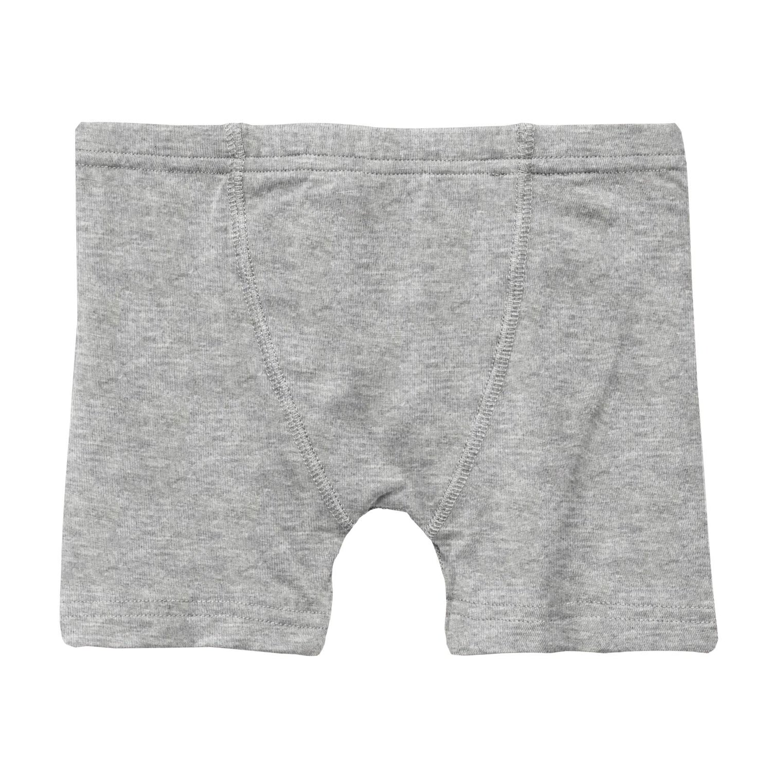 Boy's Boxer Brief in Heathered Mist