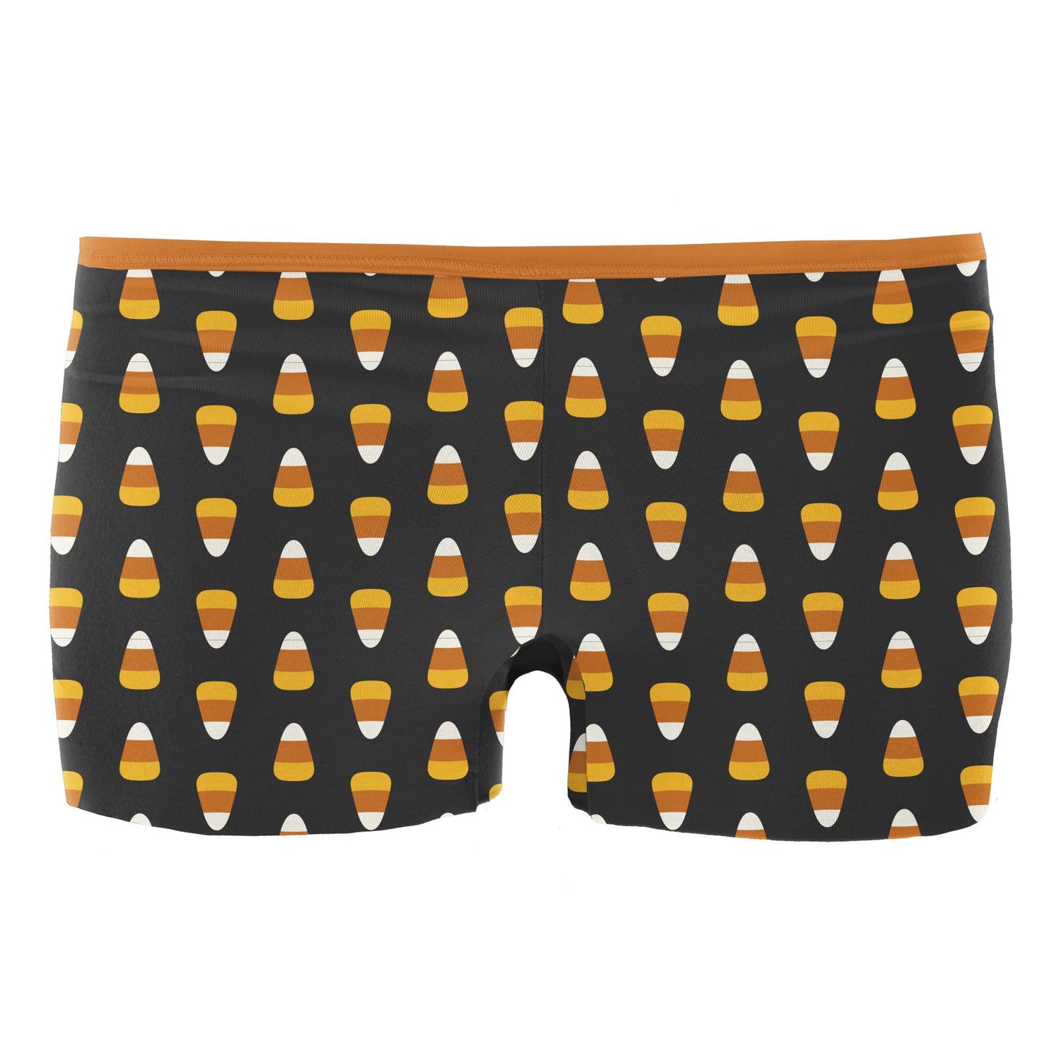 Women's Print Boy Short Underwear in Midnight Candy Corn