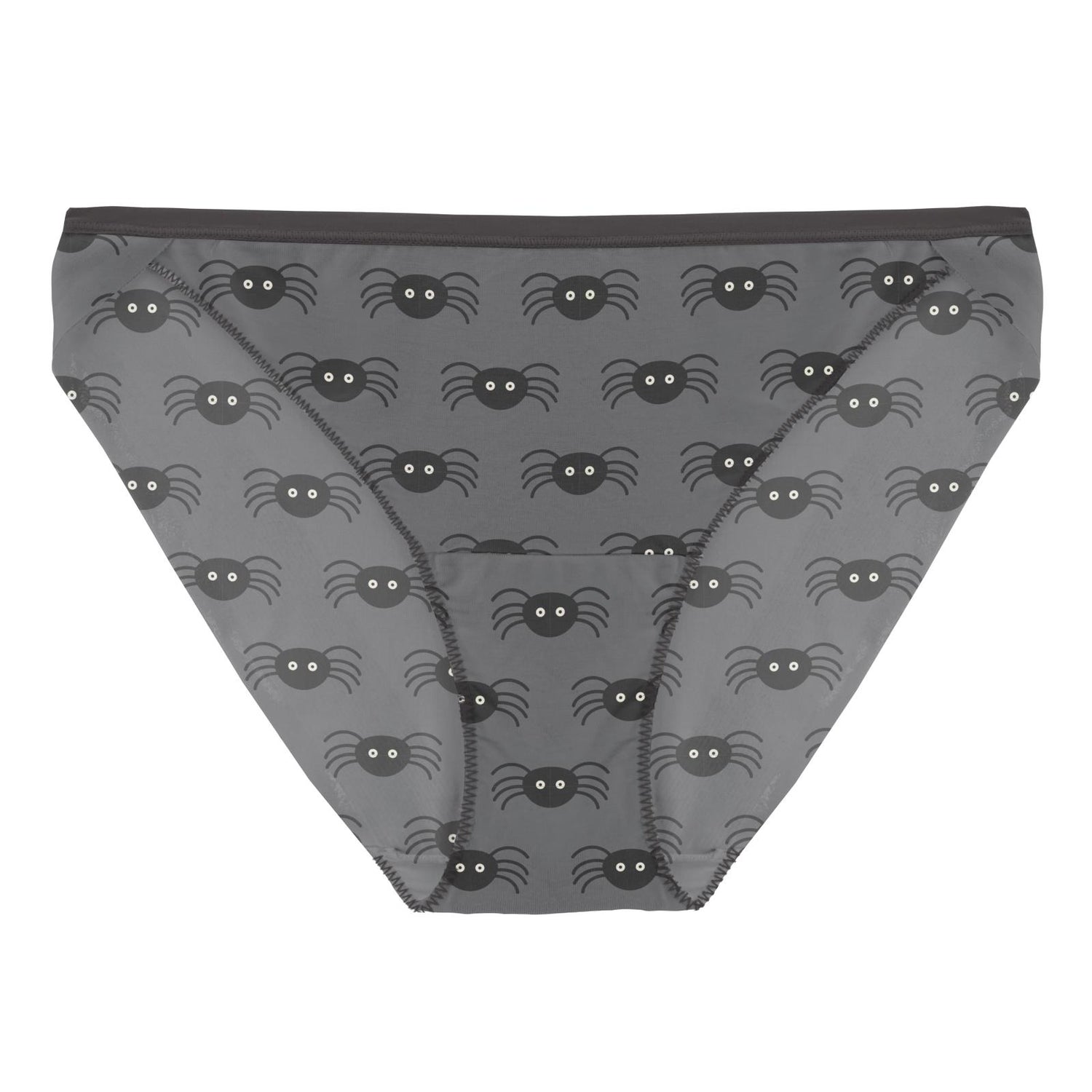 Women's Print Bikini Brief in Stone Spiders