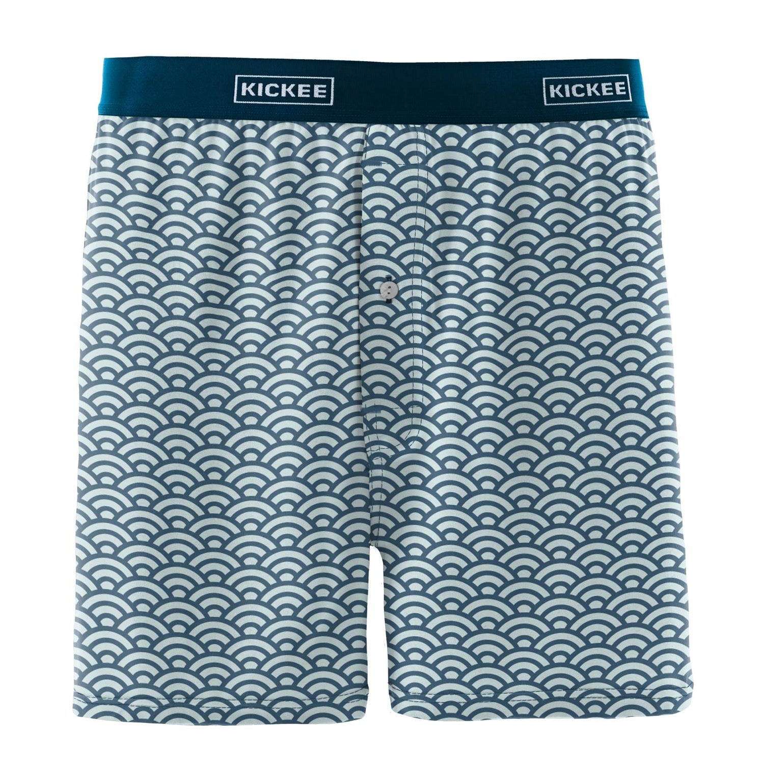 Men's Print Boxer Short in Fresh Air Waves