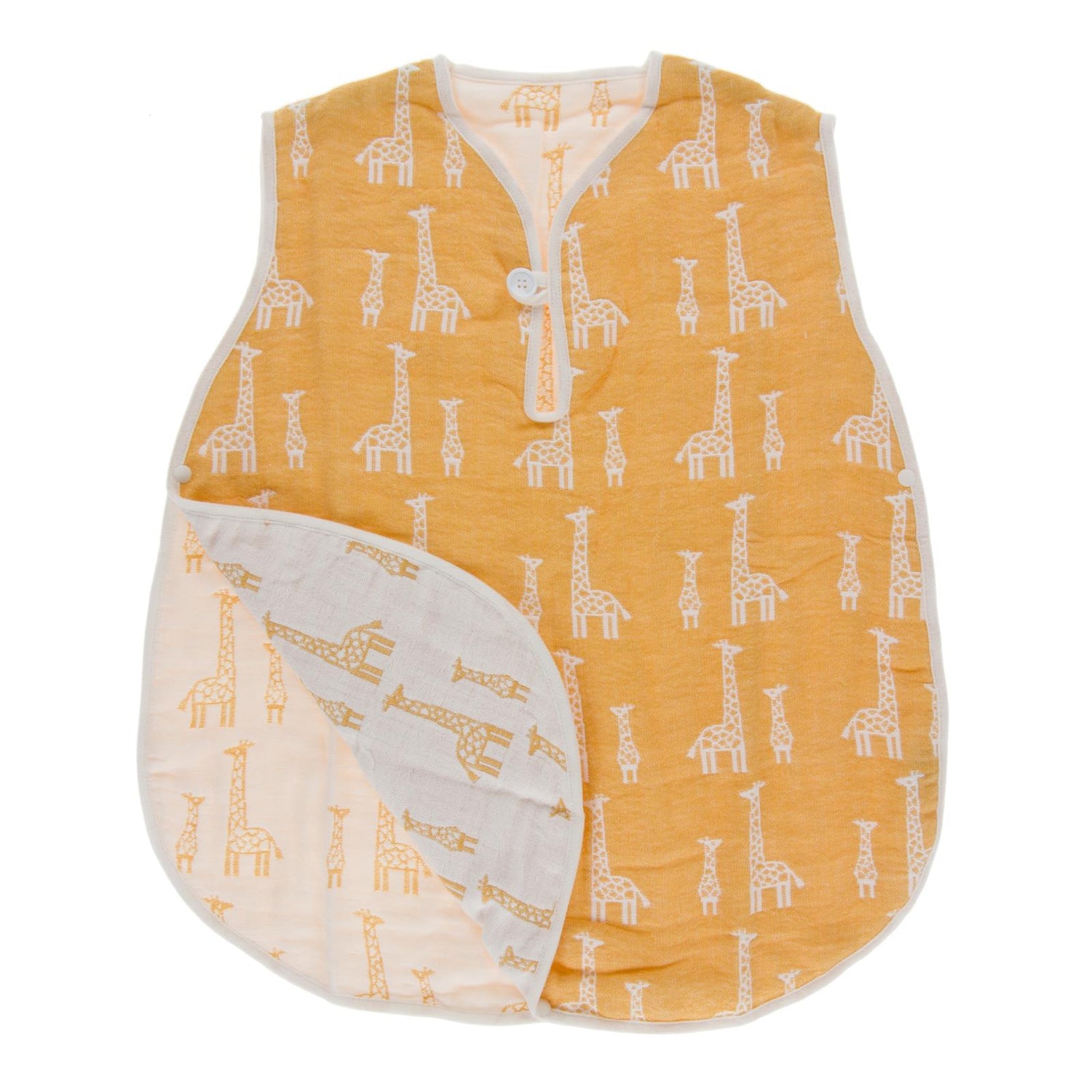 Jacquard Muslin Wearable Blanket in Giraffe