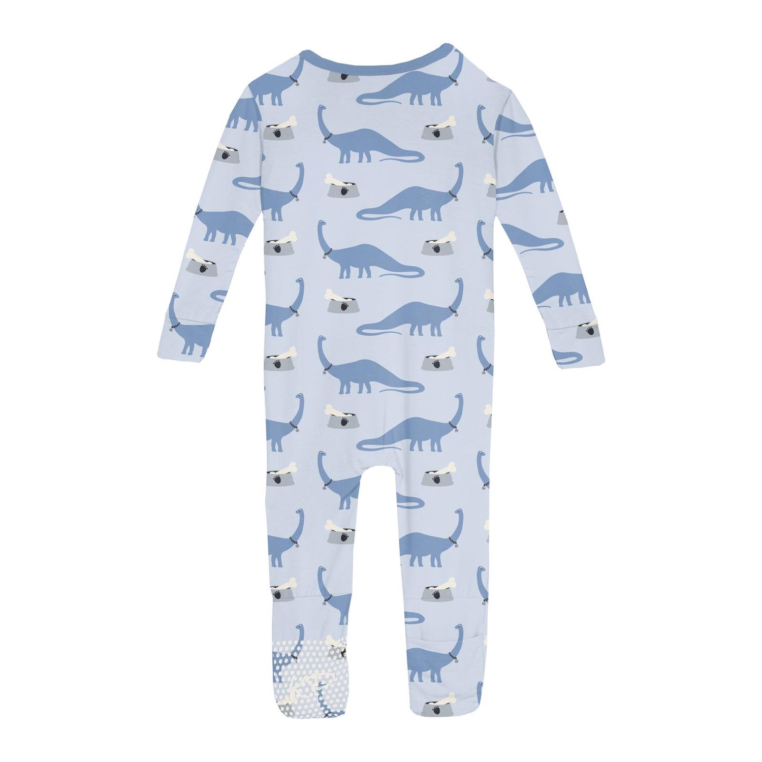 Print Convertible Sleeper with Zipper in Dew Pet Dino