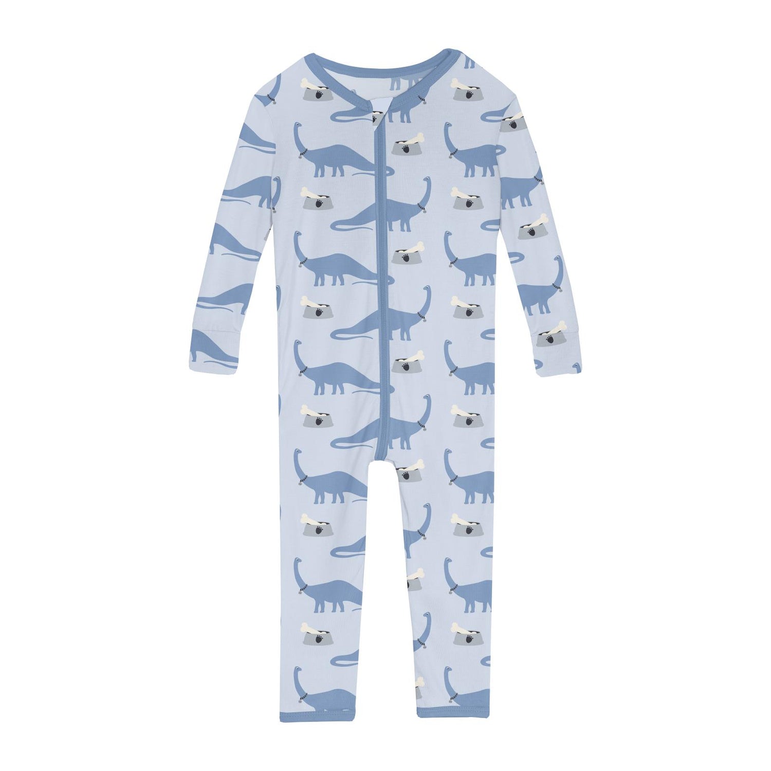 Print Convertible Sleeper with Zipper in Dew Pet Dino