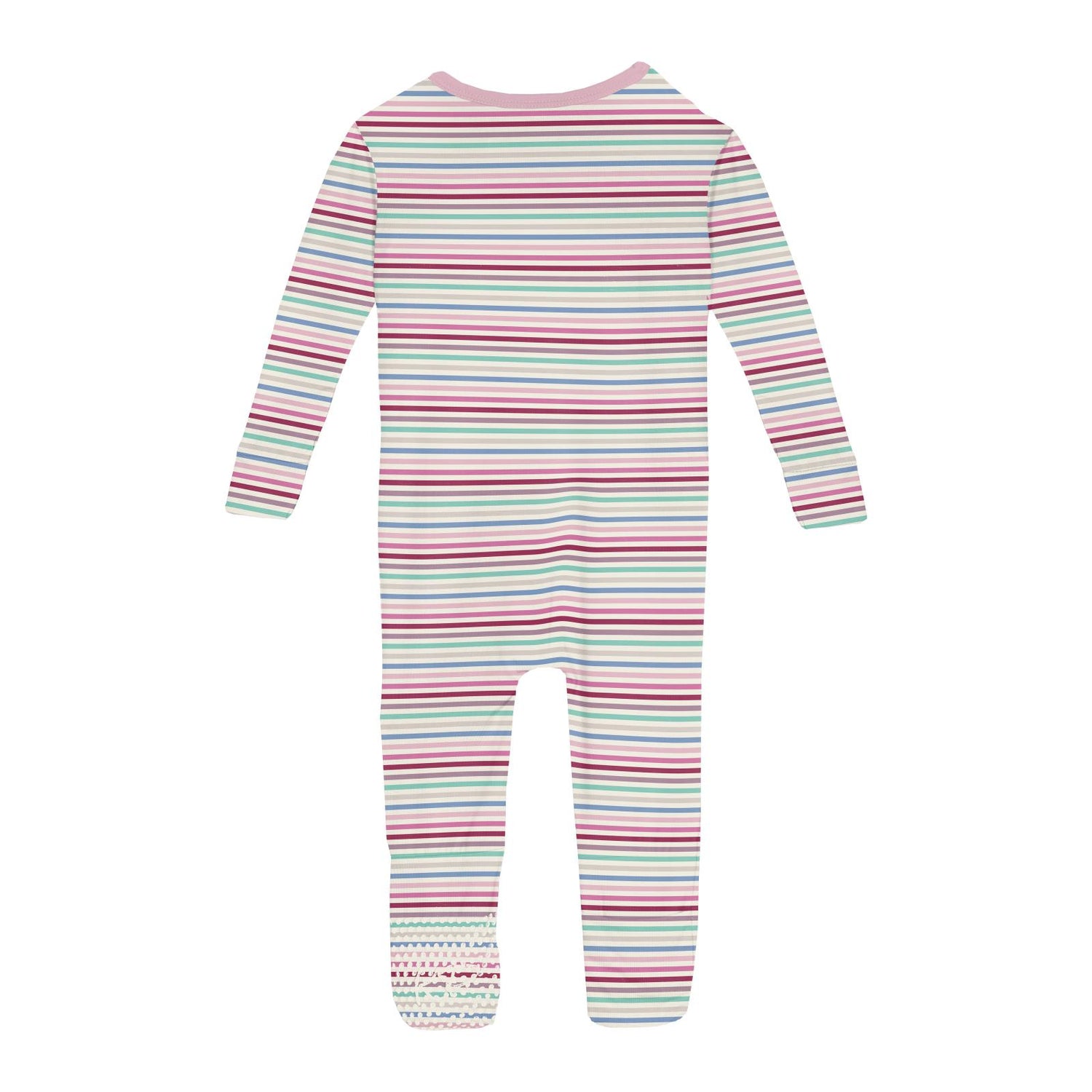 Print Convertible Sleeper with Zipper in Make Believe Stripe