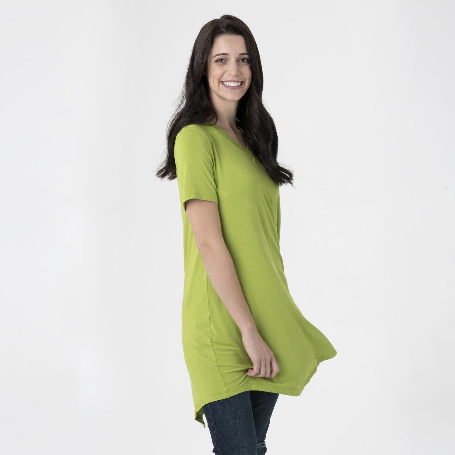 Women's Short SleeveTunic in Meadow