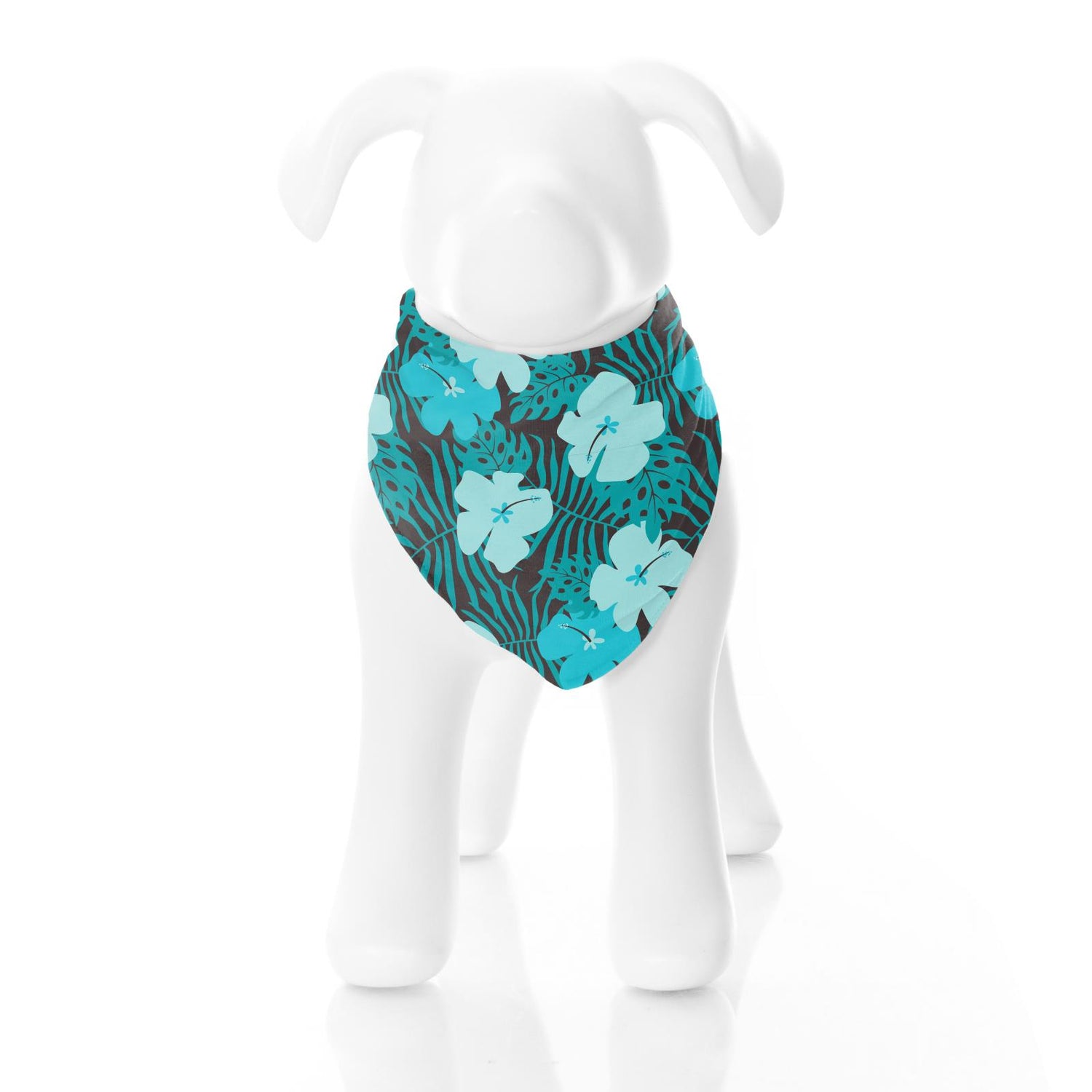 Print Dog Bandana in Midnight Hawaiian Print