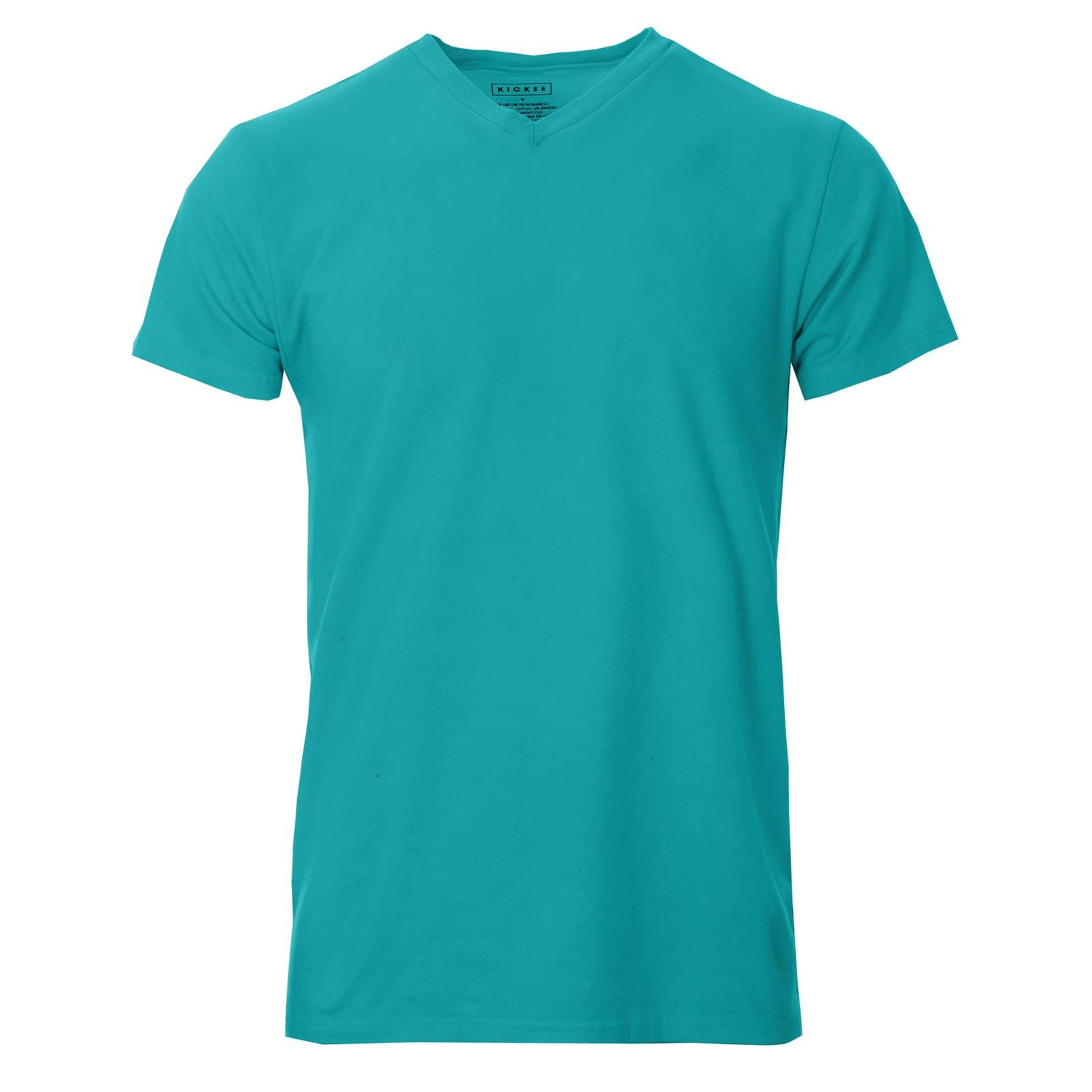 Men's Short Sleeve Luxe Jersey V-Neck Tee in Neptune