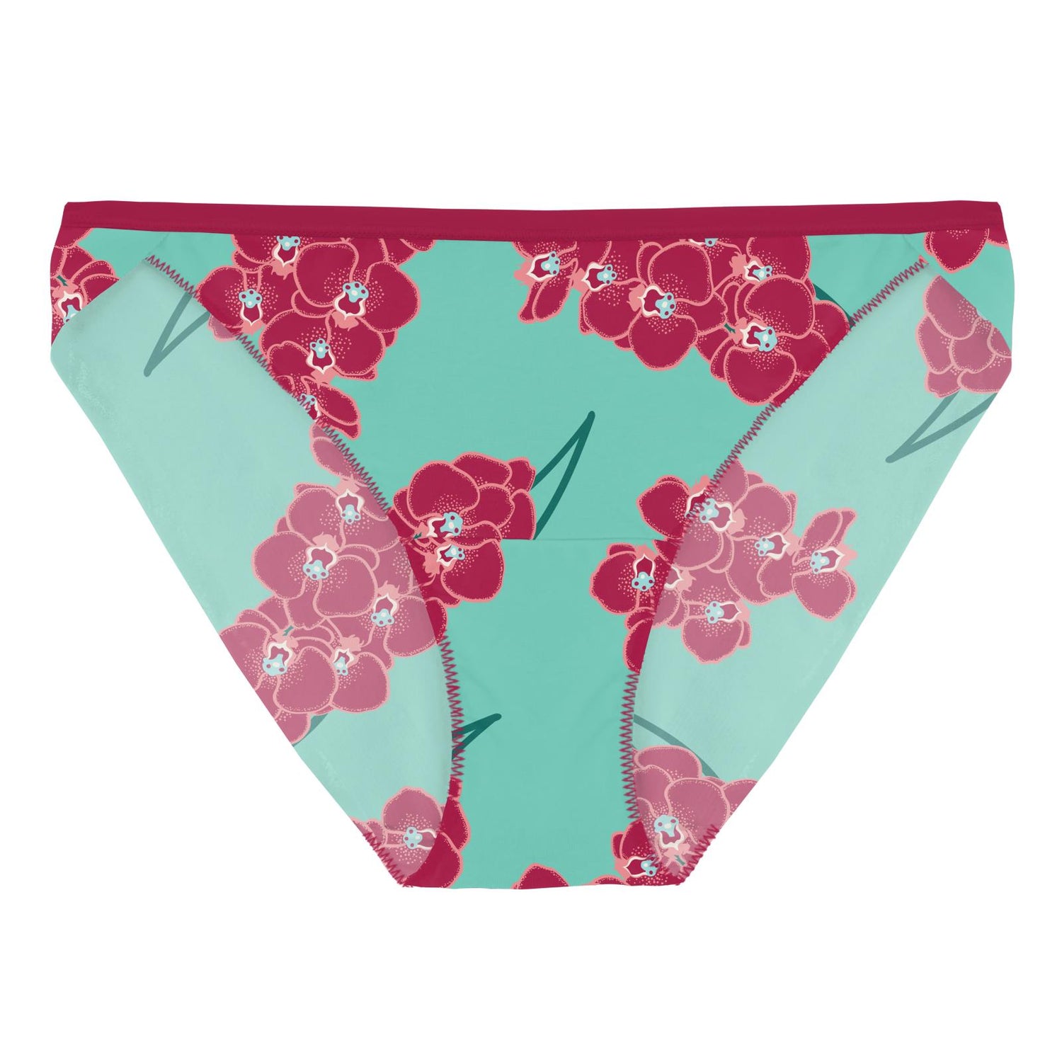Women's Print Bikini Brief in Glass Orchids
