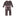 Print Muffin Ruffle Coverall with 2 Way Zipper in Calypso Splatter Paint