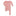 Print Footie with Zipper in Blush Stork
