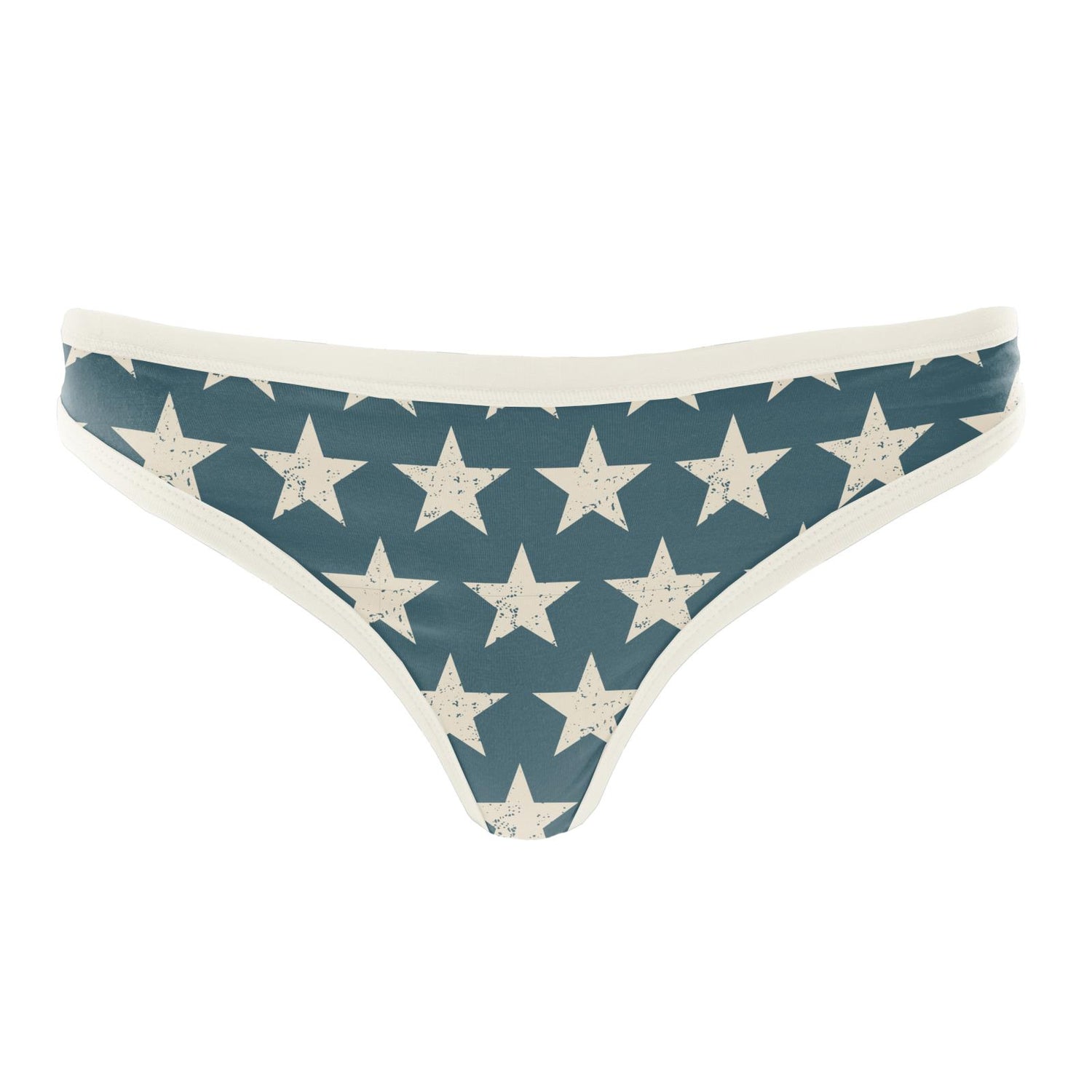Women's Print Classic Thong Underwear in Vintage Stars
