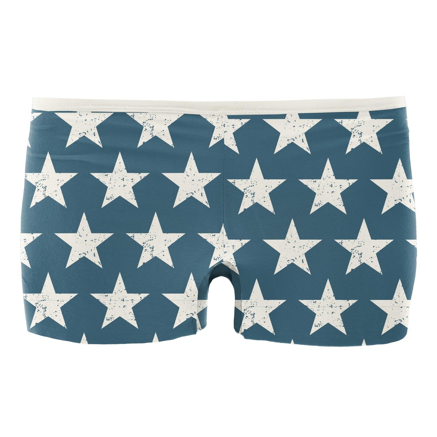 Women's Print Boy Short Underwear in Vintage Stars