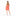 Women's Print Keyhole Romper in Poppy Orange Blossom