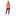 Women's Print Fleece Kangaroo Pocket Pullover in Poppy Orange Blossom