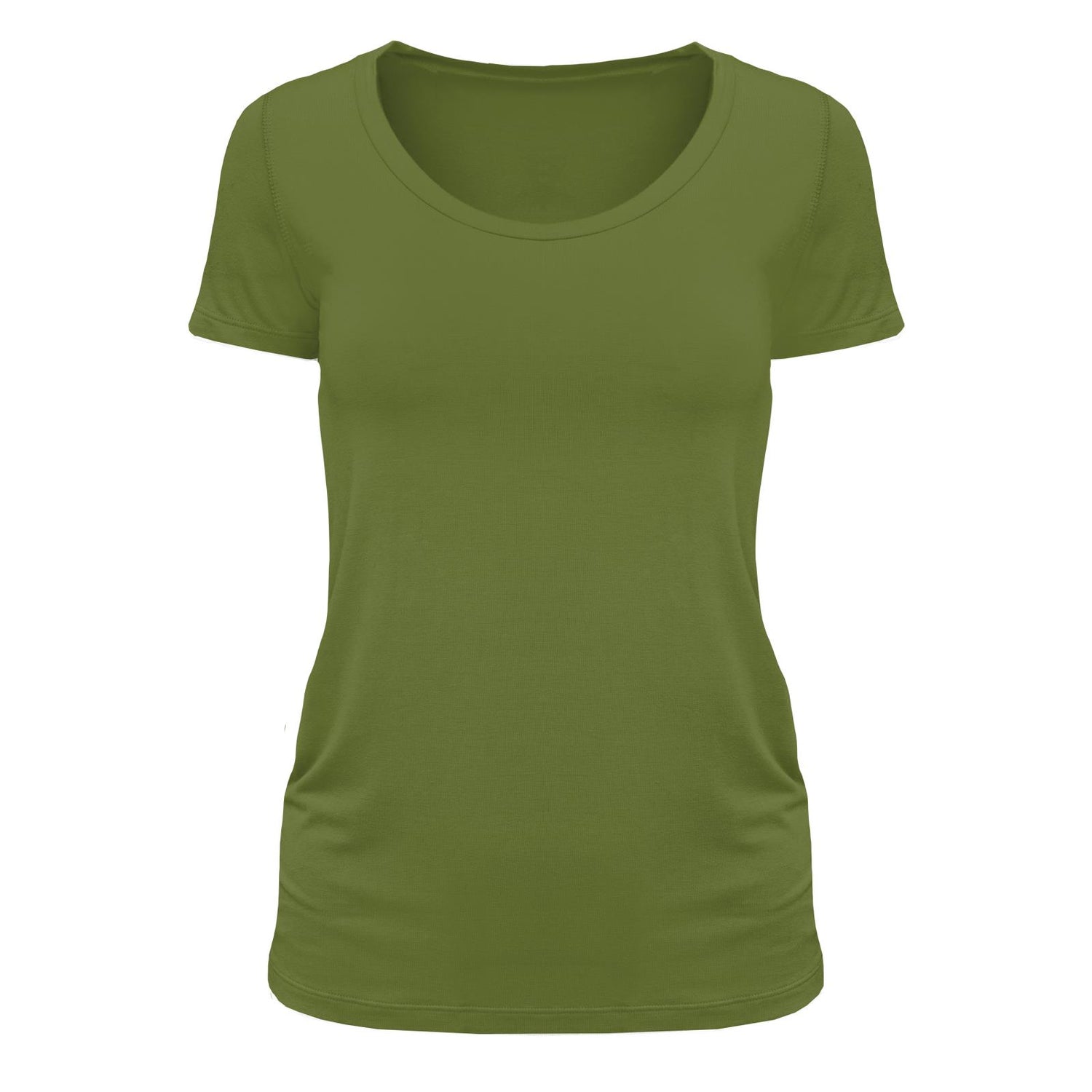 Women's Short Sleeve Scoop Neck Tee in Moss
