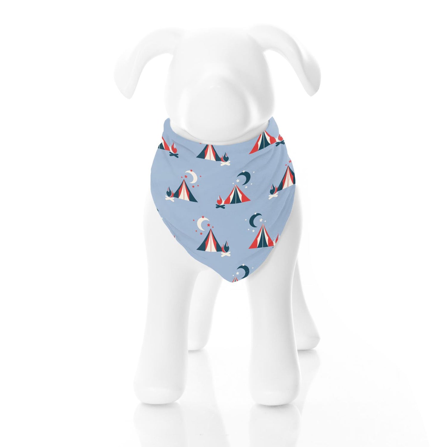 Print Dog Bandana in Pond Tents