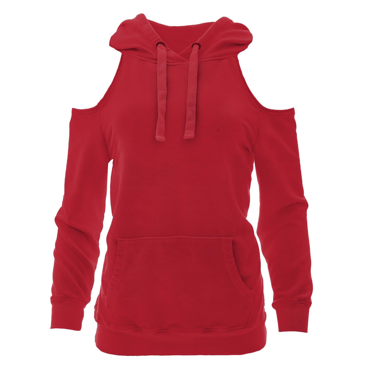 Women's Fleece Open-Shoulder Pullover in Balloon