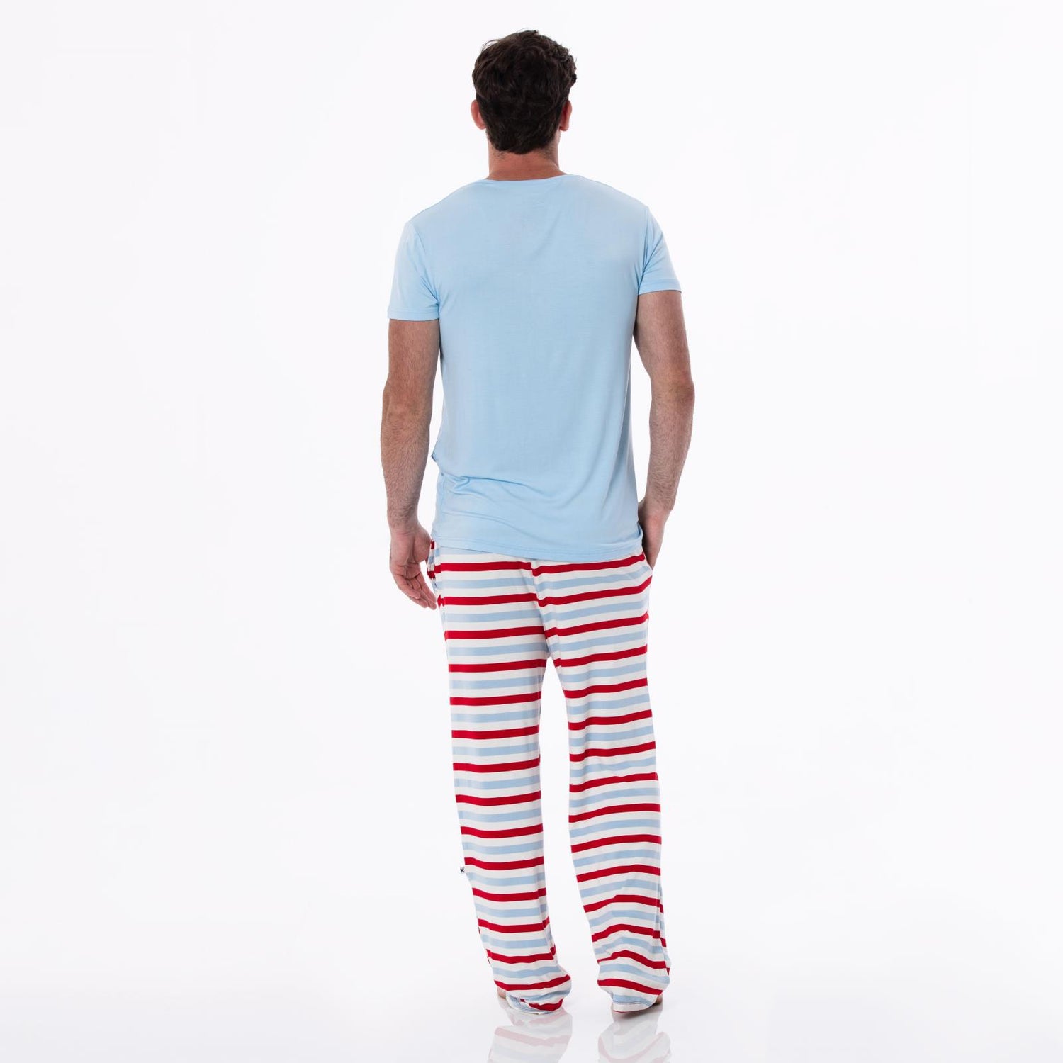 Men's Print Pajama Pants in Anniversary Balloon Stripe
