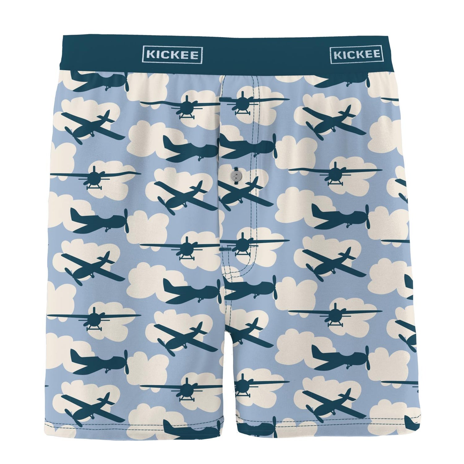 Men's Print Boxer Short in Pond Planes
