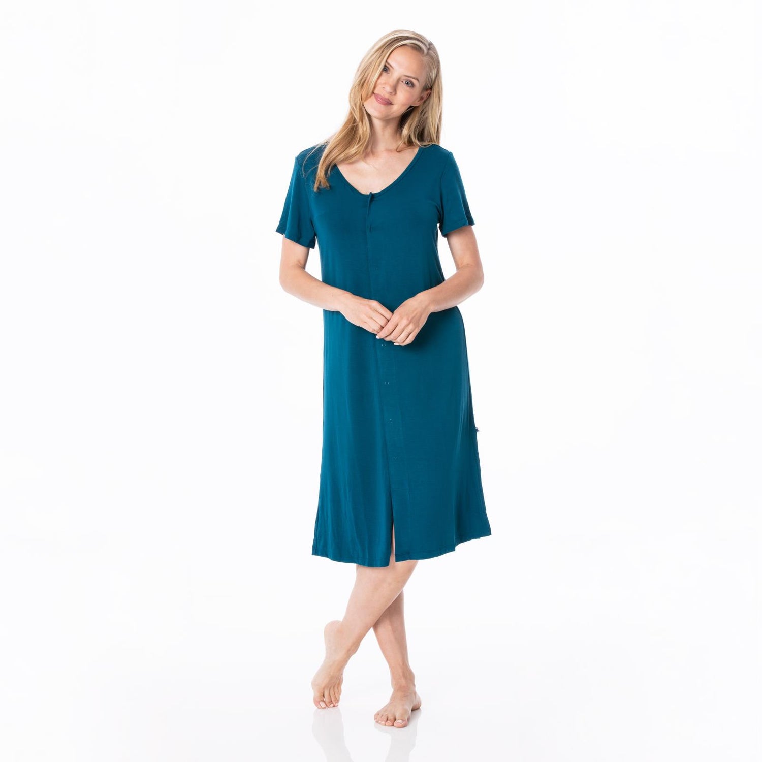 Women's Nursing Nightgown in Peacock