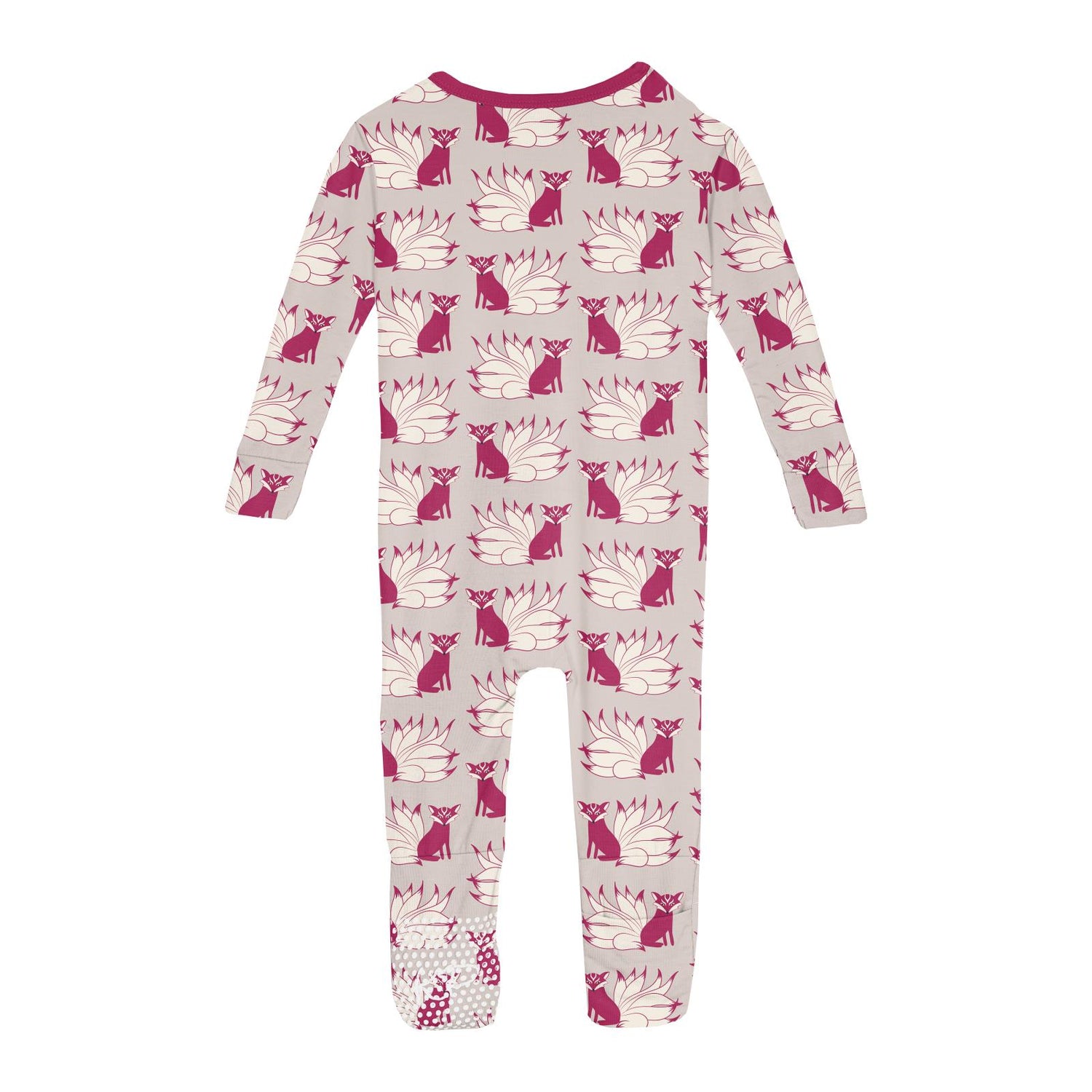 Print Convertible Sleeper with Zipper in Latte Kitsune