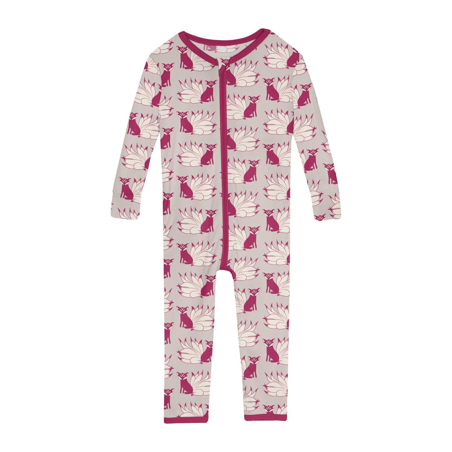 Print Convertible Sleeper with Zipper in Latte Kitsune