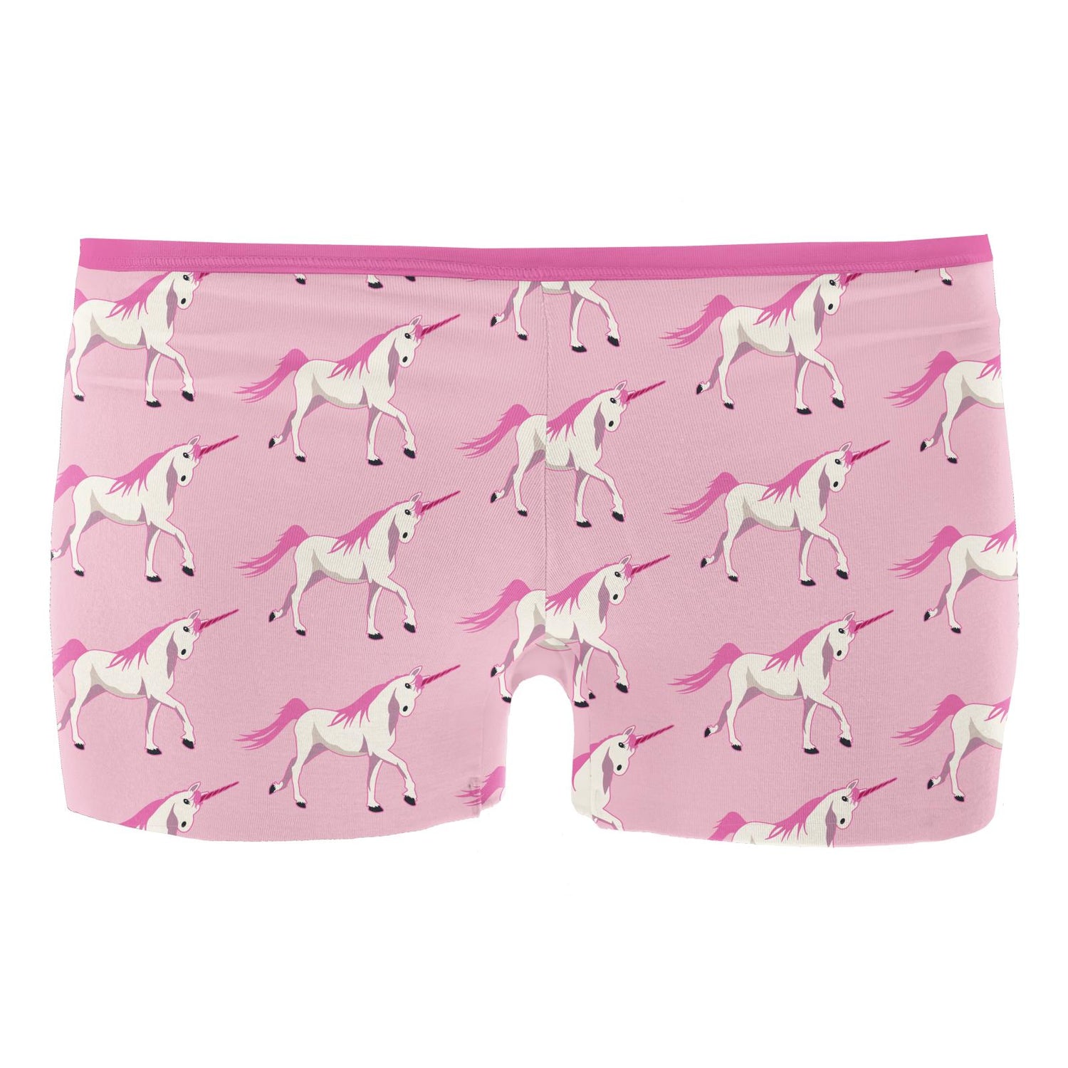 Women's Print Boy Short Underwear in Cake Pop Prancing Unicorn