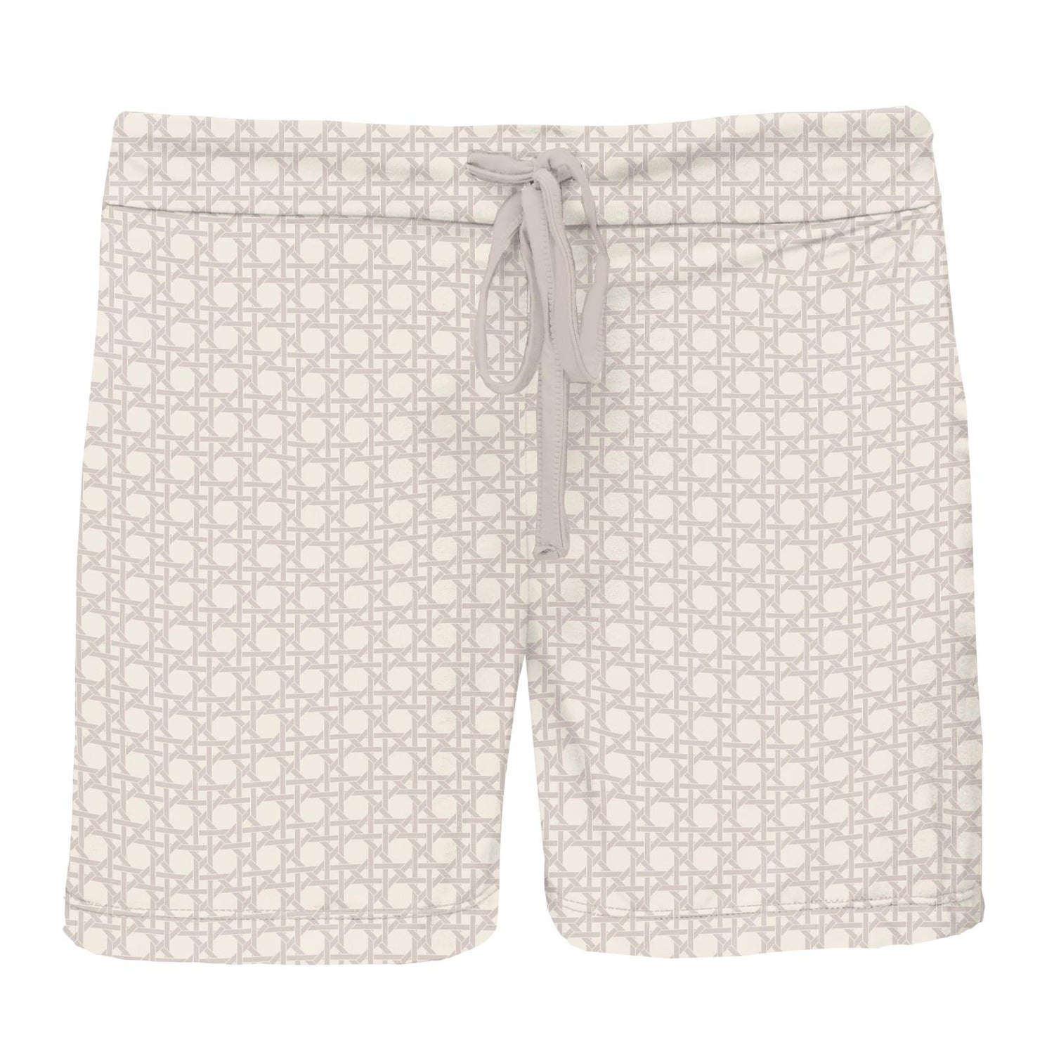 Women's Print Lounge Shorts in Latte Wicker