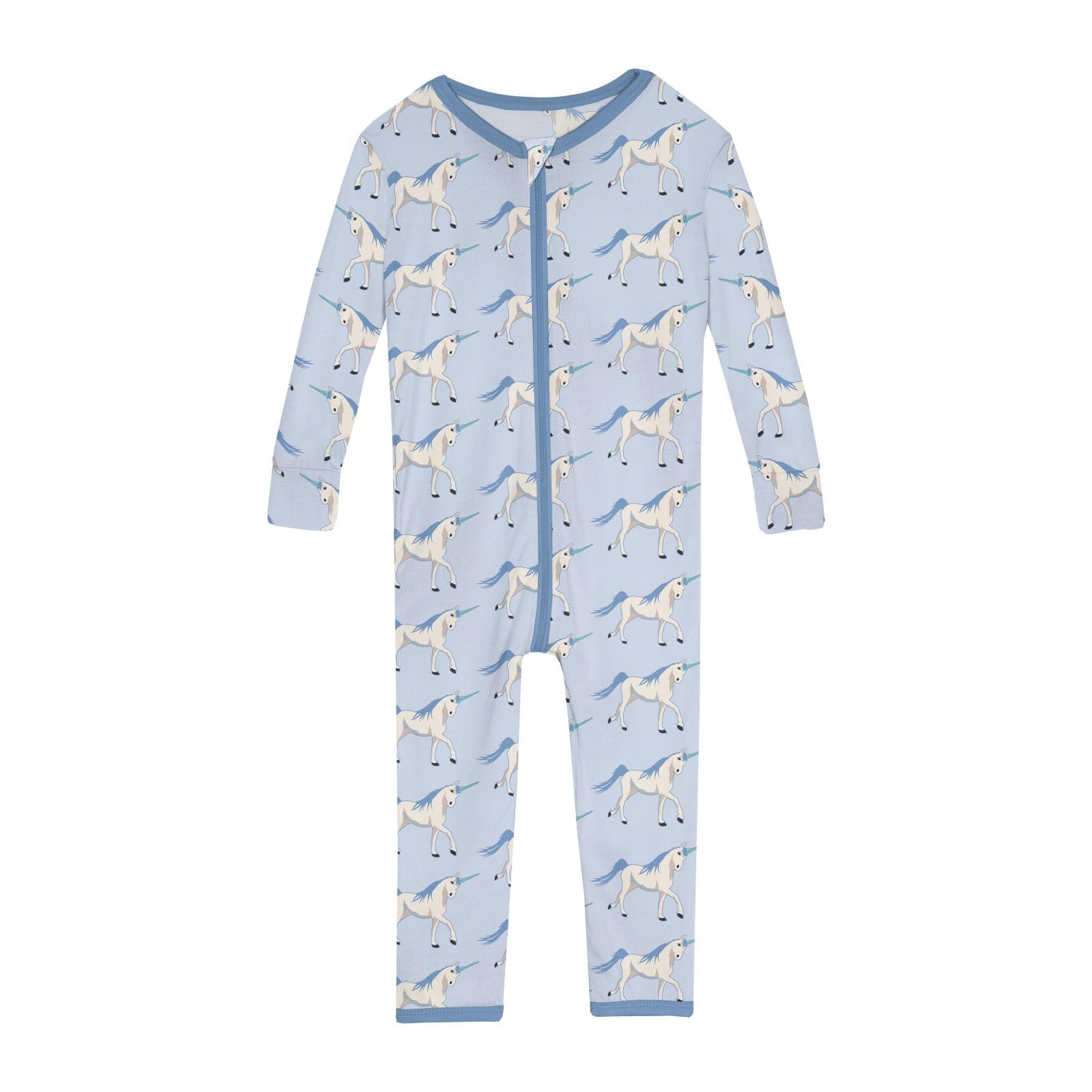 Print Convertible Sleeper with Zipper in Dew Prancing Unicorn
