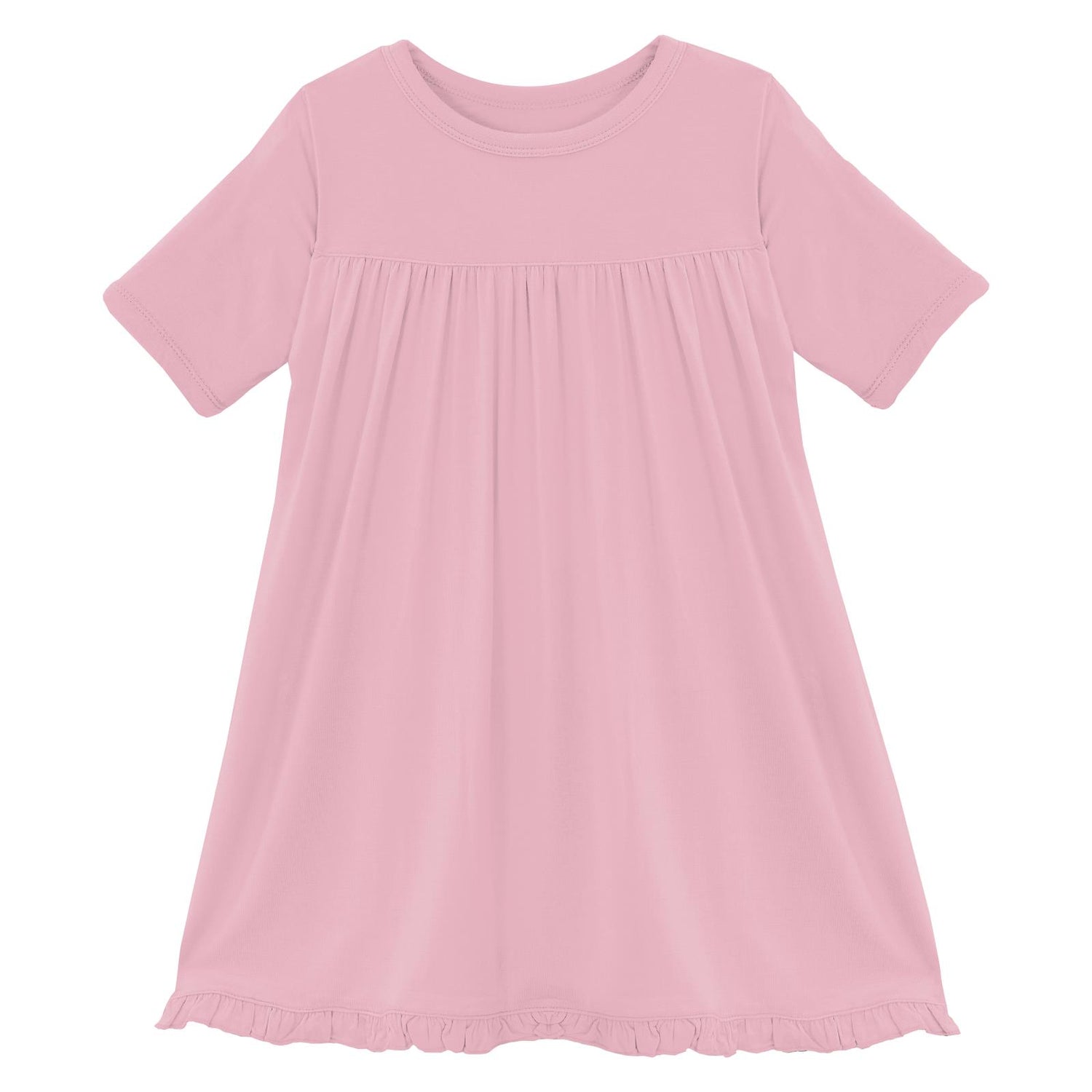 Classic Short Sleeve Swing Dress in Cake Pop