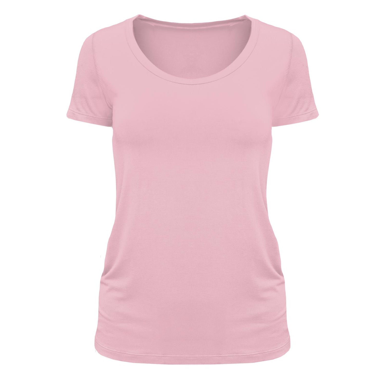 Women's Short Sleeve Scoop Neck Tee in Cake Pop